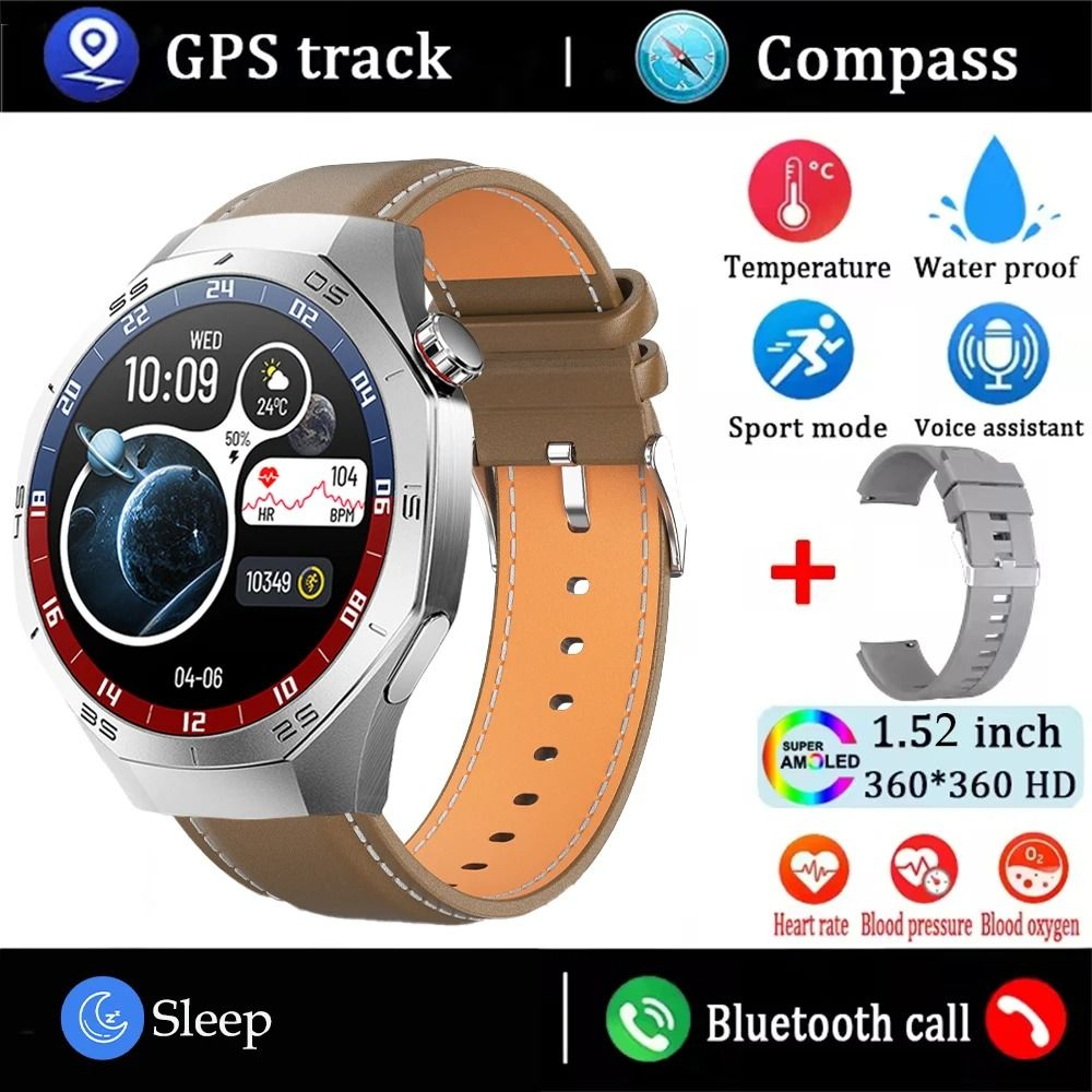 AMOLED GPS Performance Smartwatch 10