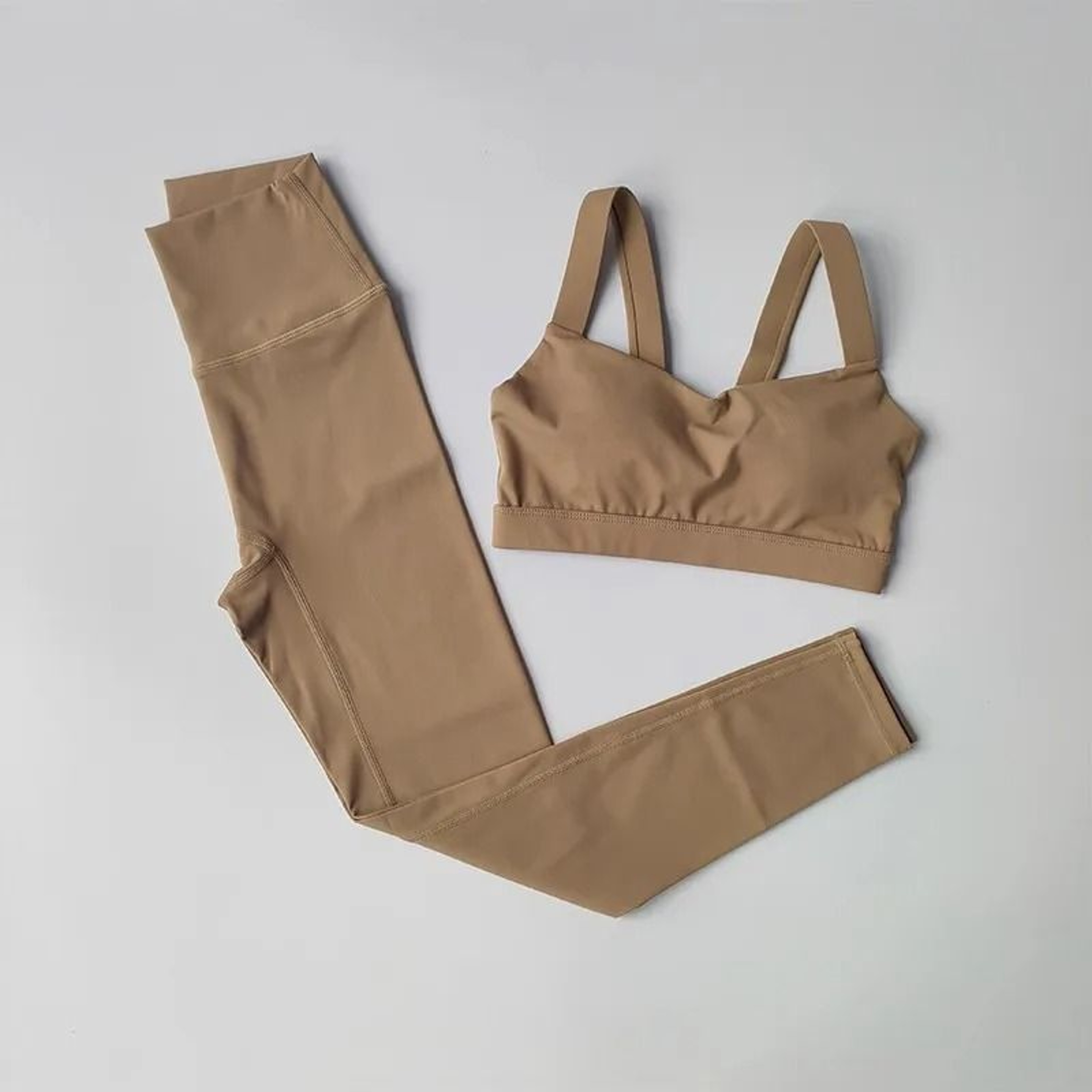 Seamless 2Piece Yoga  Workout Sportswear Set 7