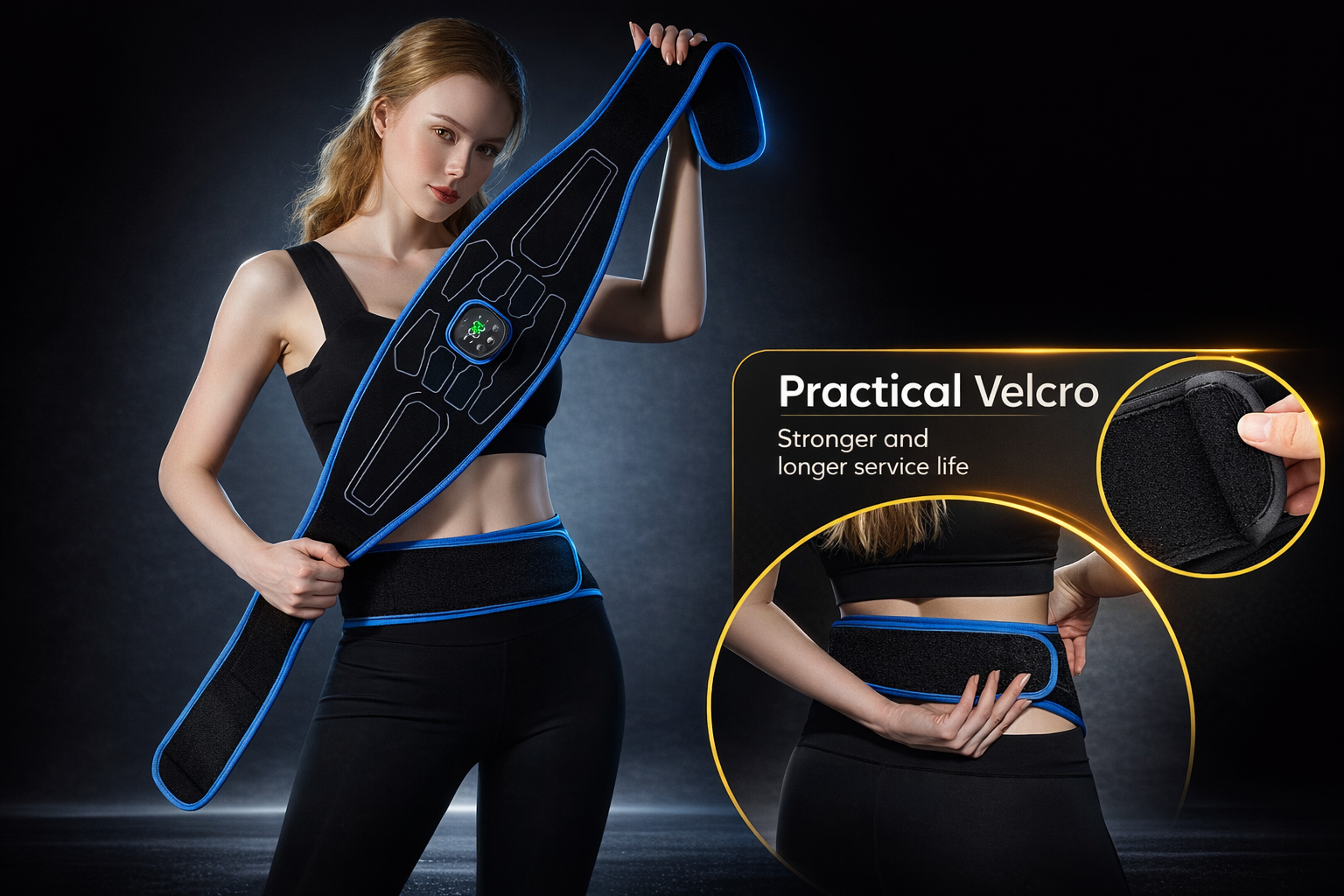 EMS Abdominal Muscle Stimulator Belt Electric Waist Trainer Slimming Massager – view 13
