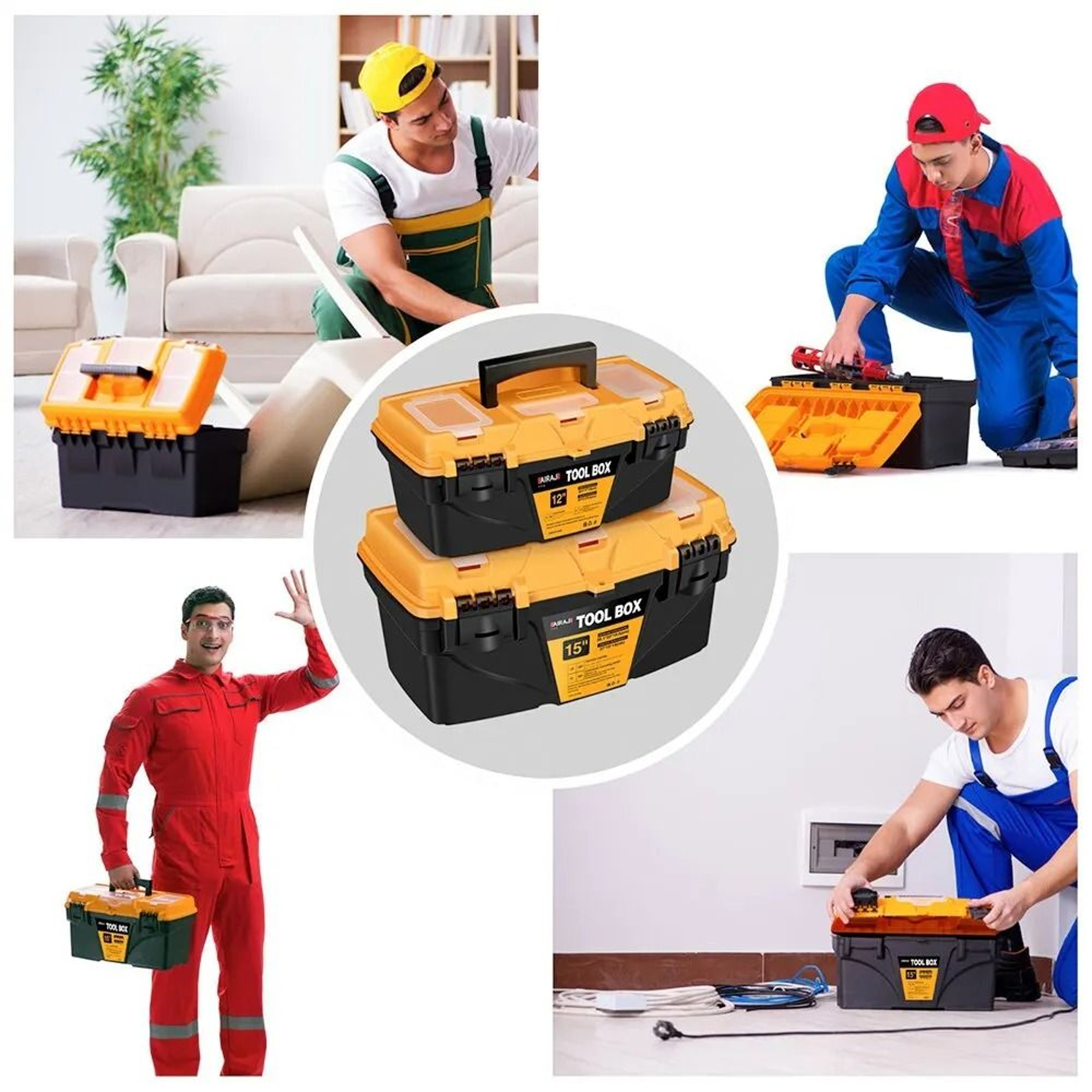 Hardware Toolbox Plastic Combination Suitcase 4