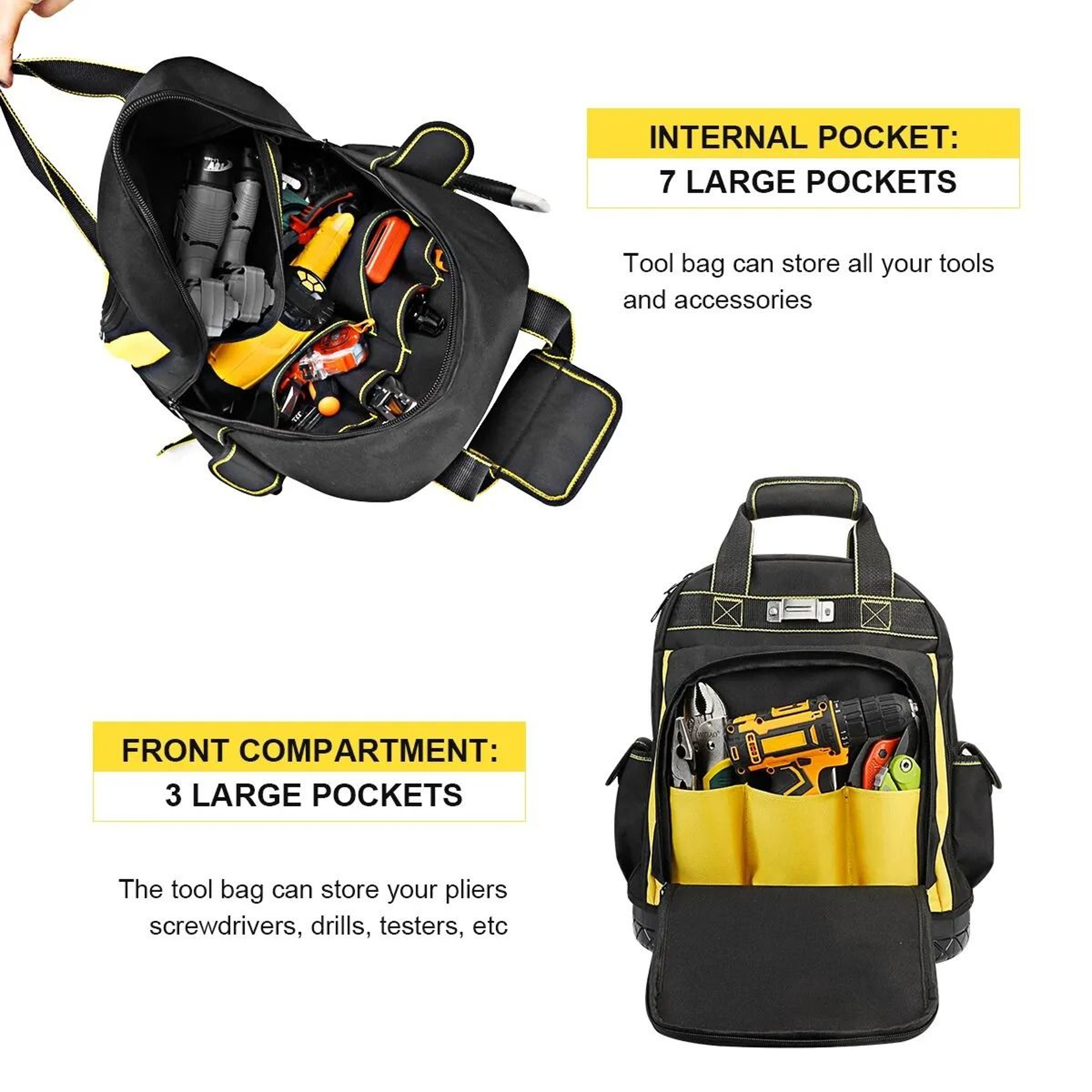 HeavyDuty Waterproof Tool Backpack 6