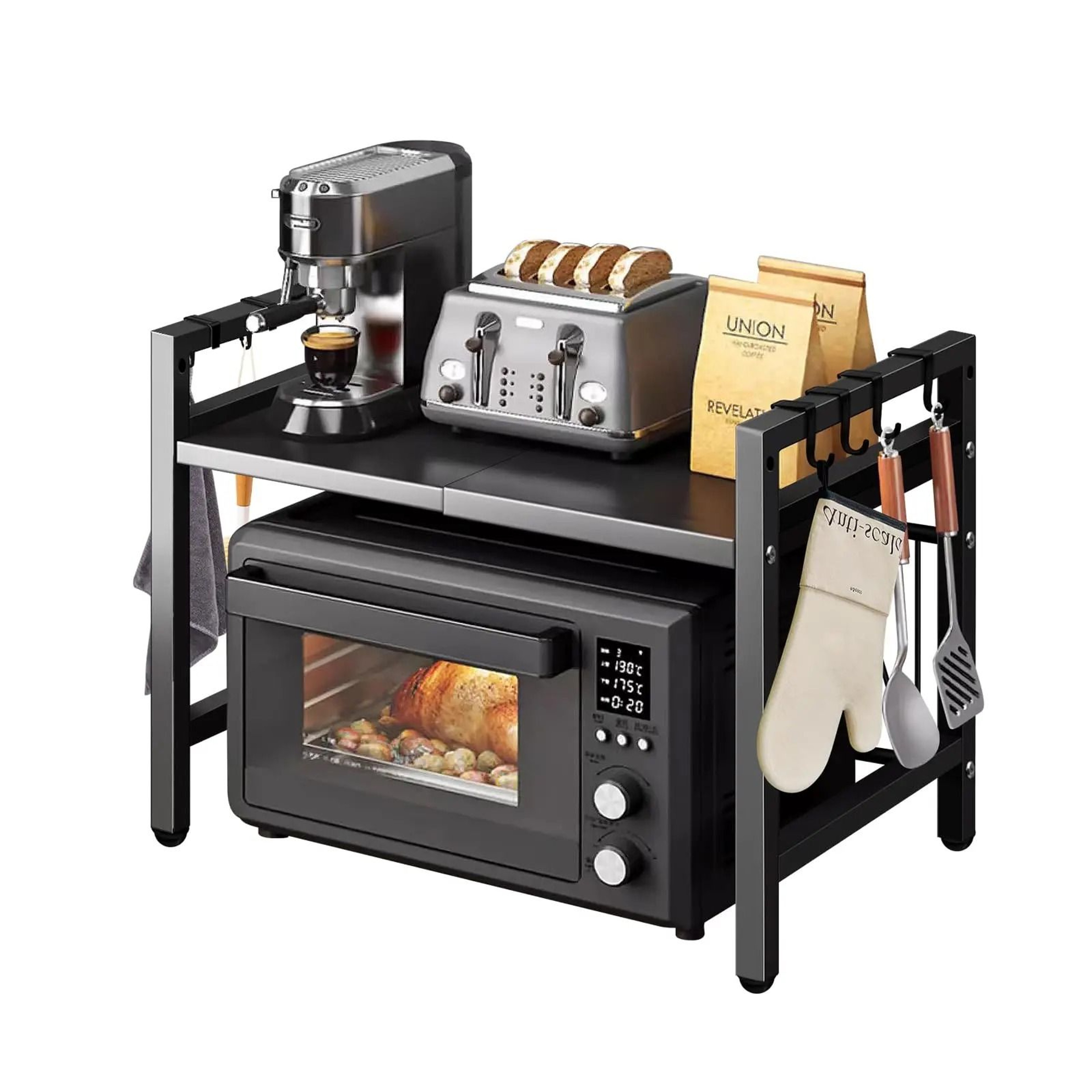Expandable Microwave  Kitchen Storage Rack 0