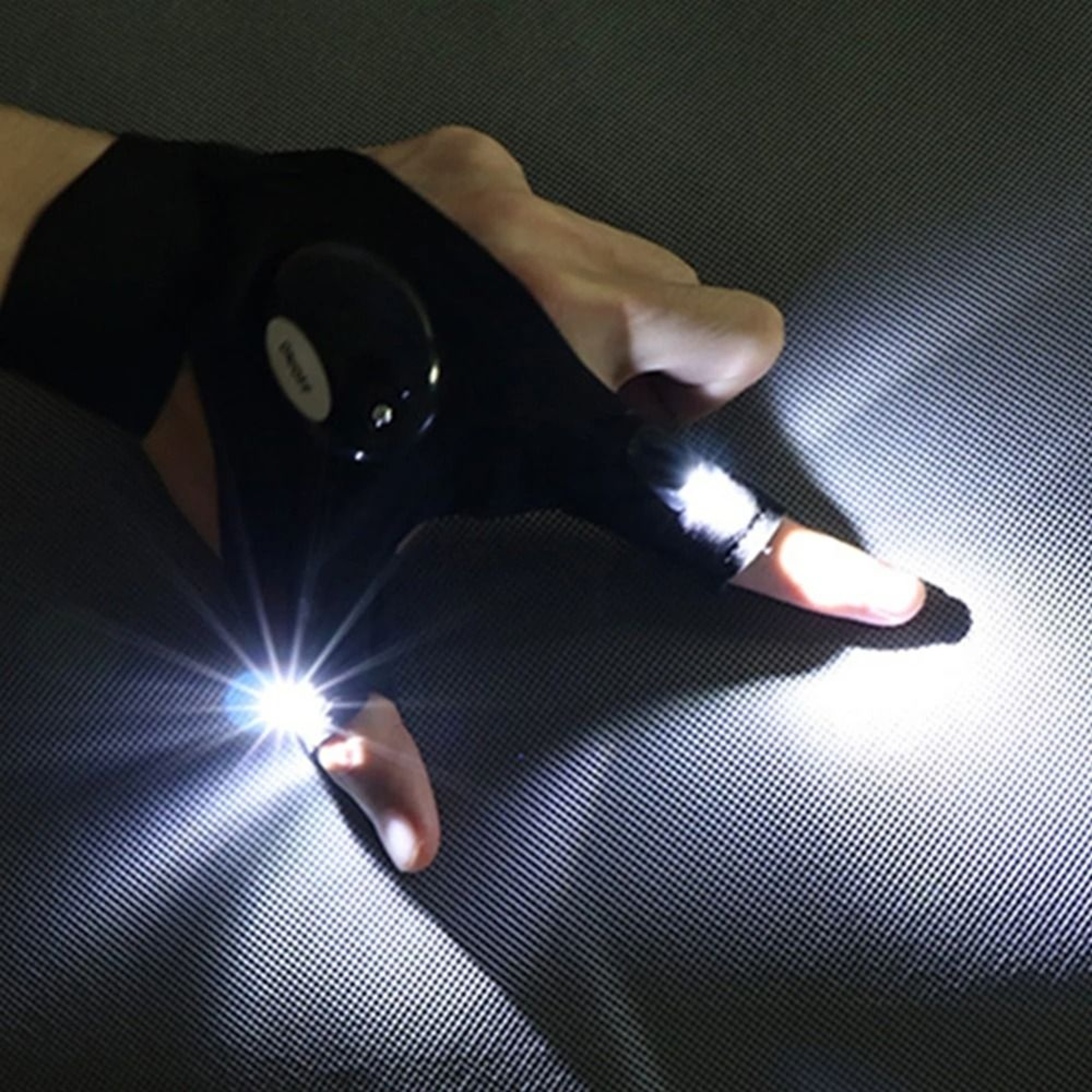 LED Lighting Fingerless Flashlight Gloves 2