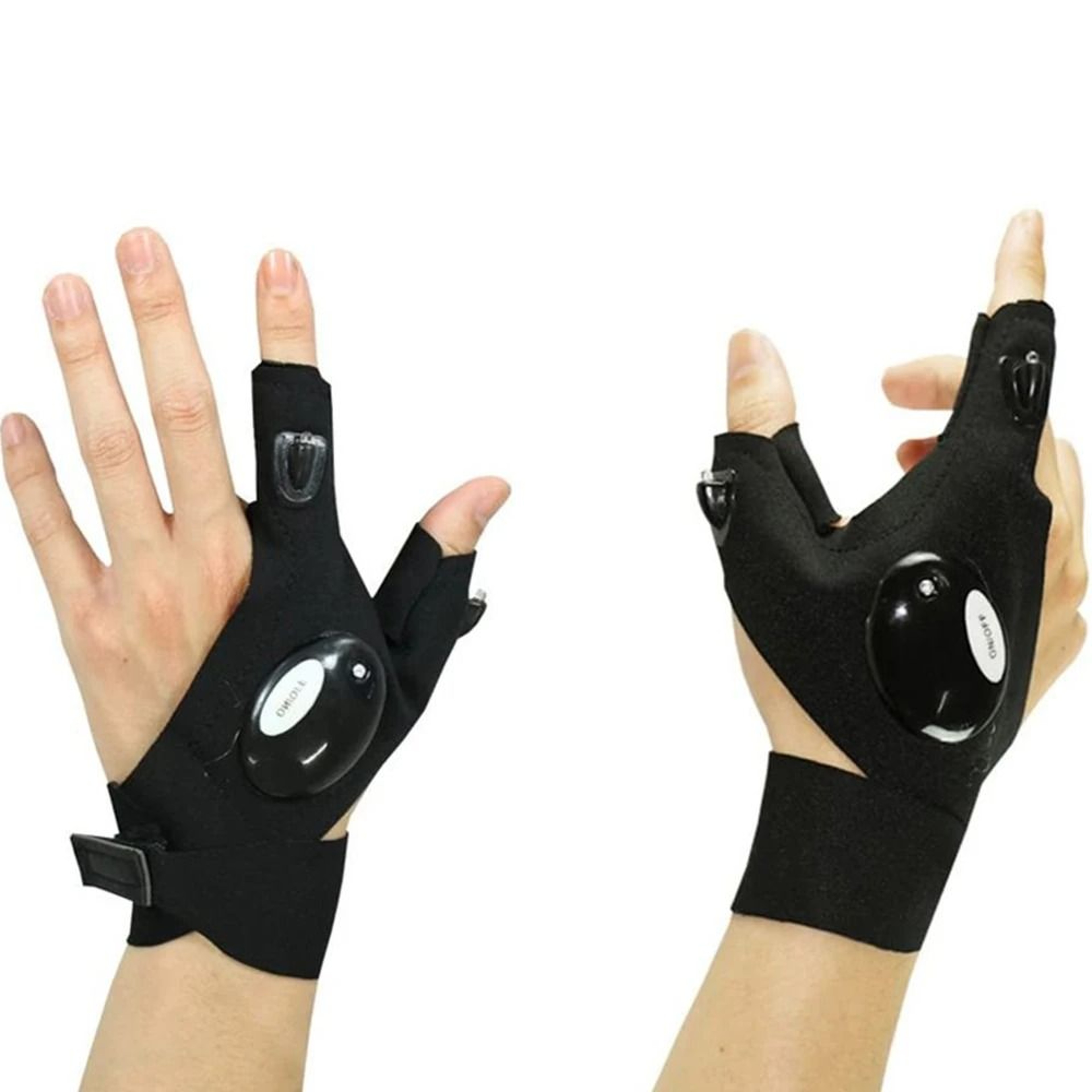 LED Lighting Fingerless Flashlight Gloves 7