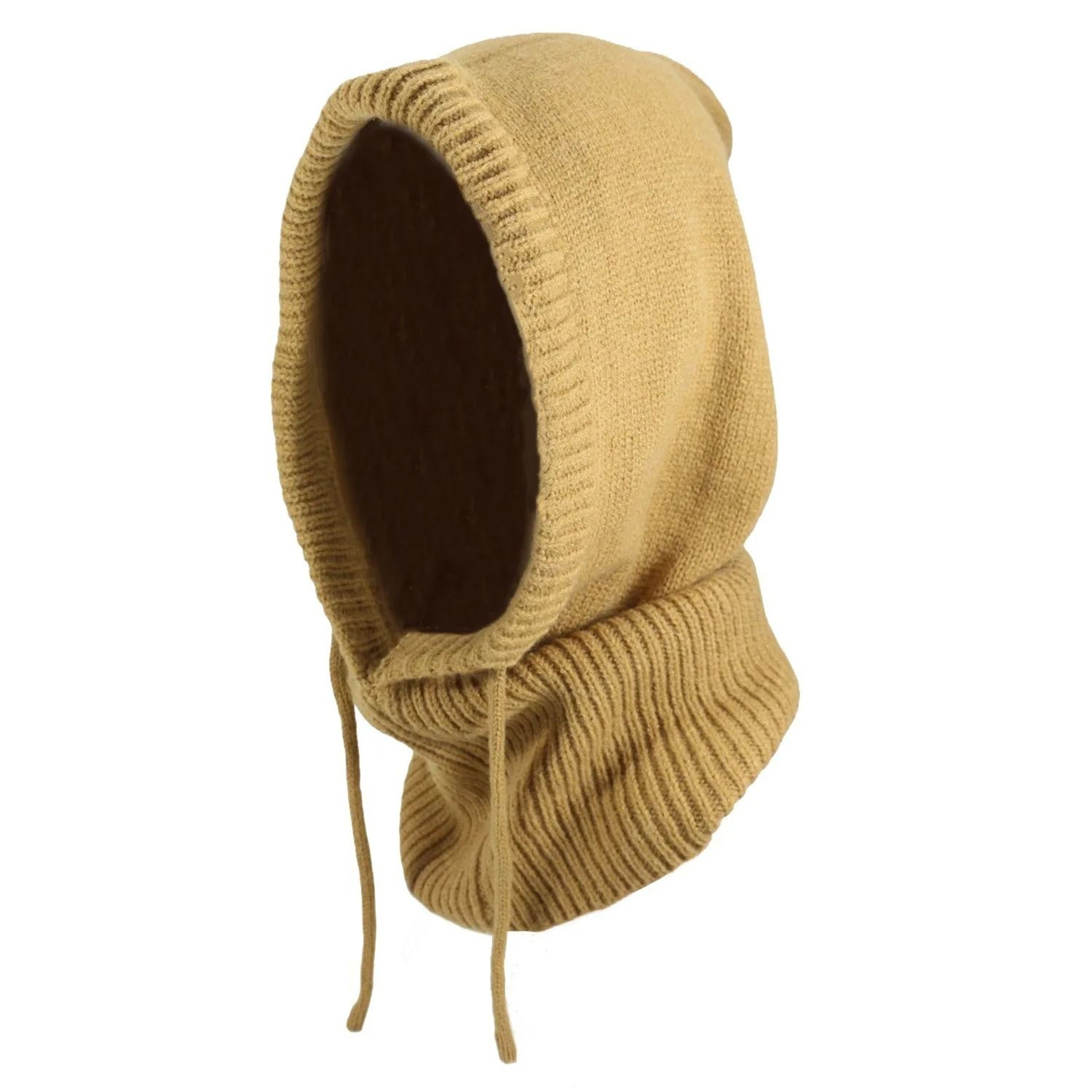 Korean Style Knitted Hooded Balaclava  OnePiece Thermal Neck Collar Beanie 12