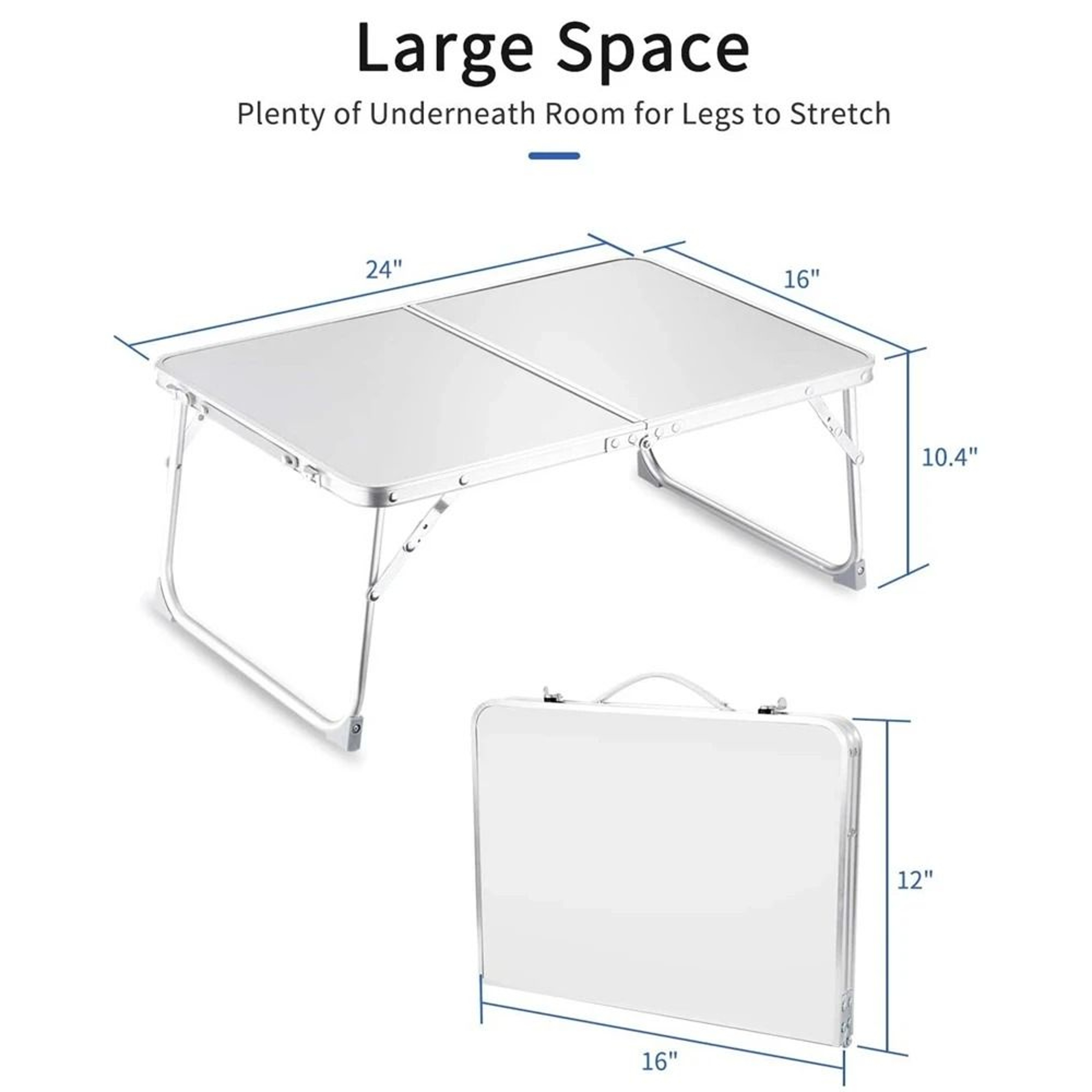 Portable Foldable Laptop Bed Desk  Lightweight Study And Breakfast Table 2