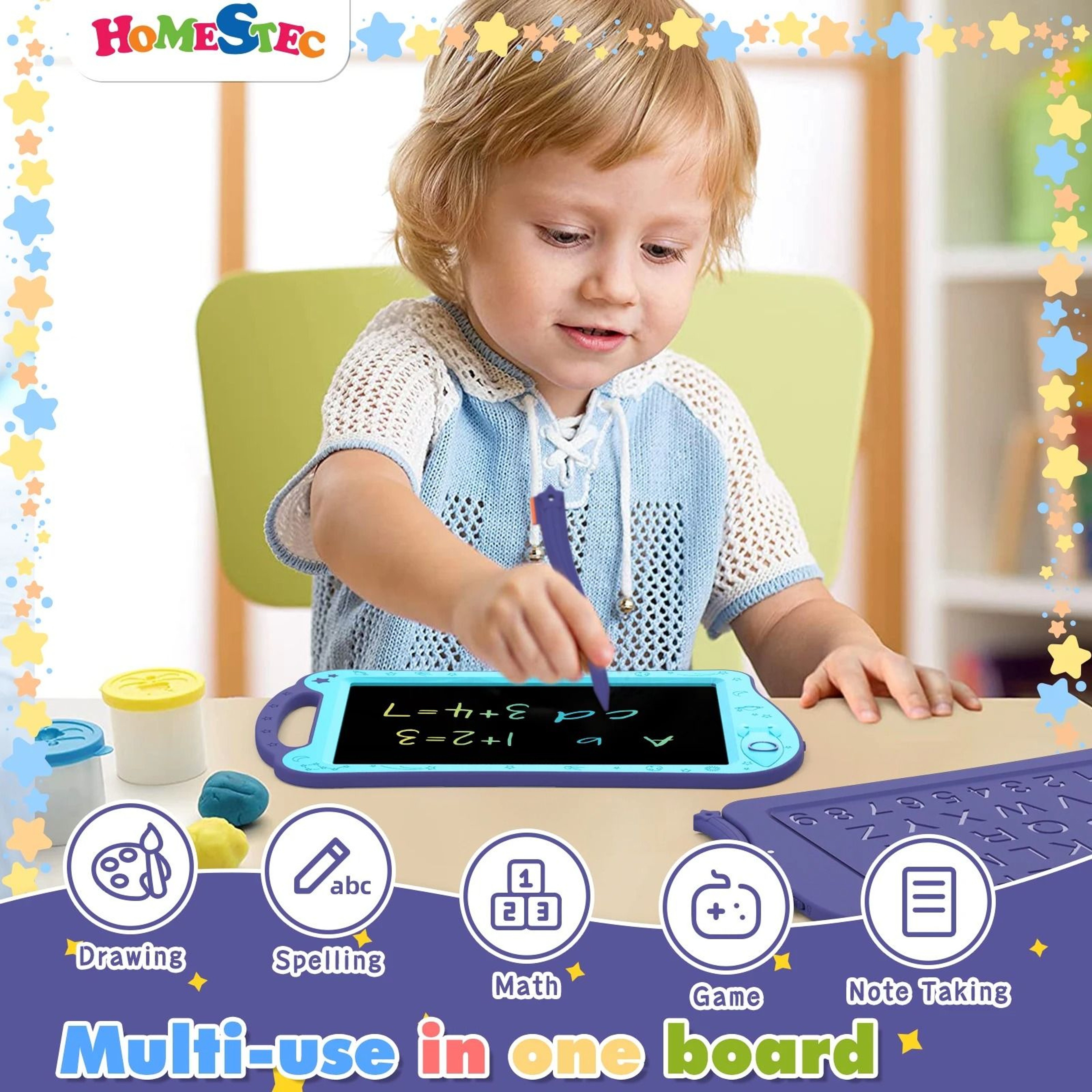 SpaceThemed Colored Drawing Tablet  Portable AstroDoodle Board 3