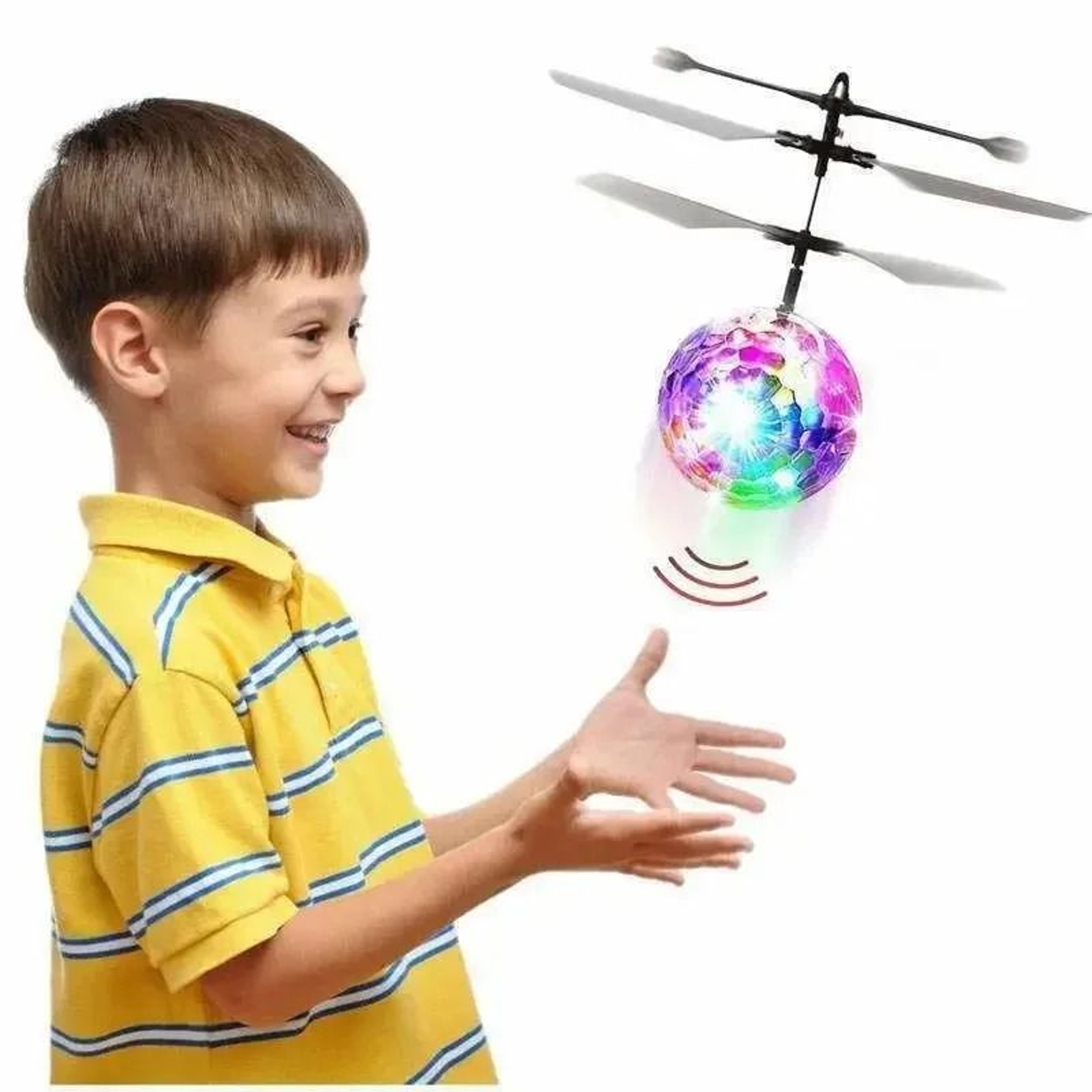 Luminous Floating Crystal Ball  Infrared Sensing  Gesture Control Flying Toy 0