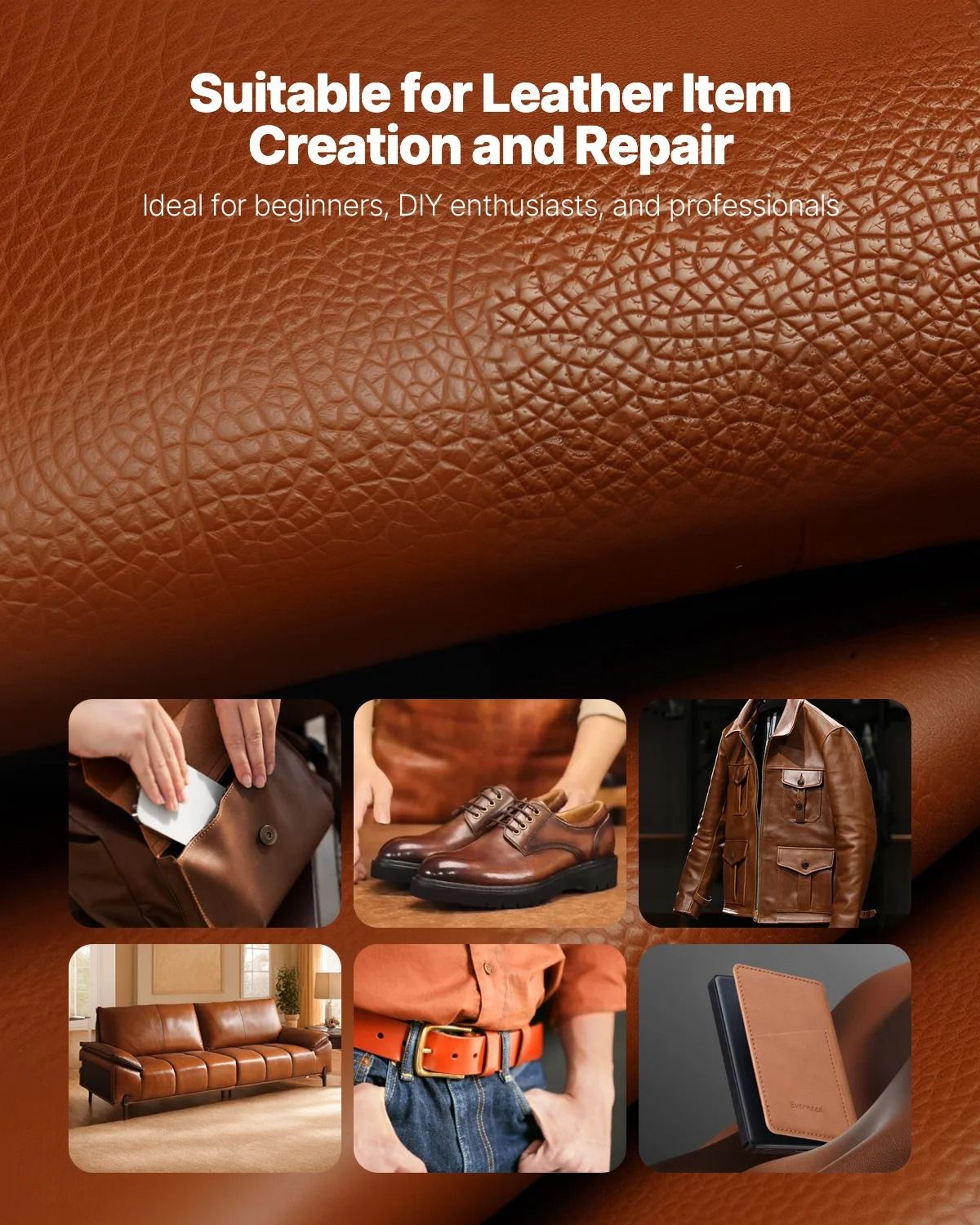Professional Leather Working Tools Kit  Complete Crafting  Engraving Set 5