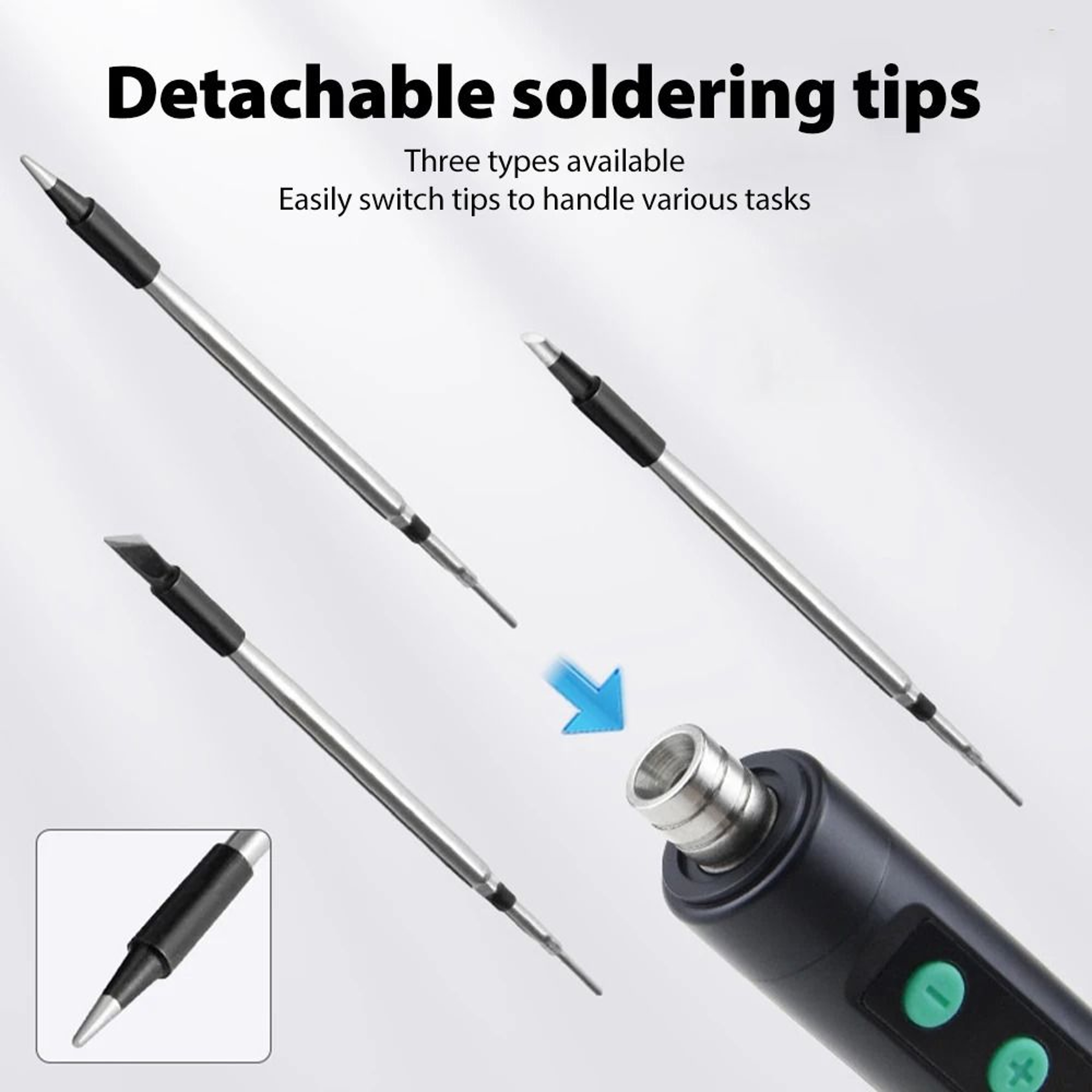 Portable Wireless Soldering Iron  450C Adjustable Temperature Repair Kit 2