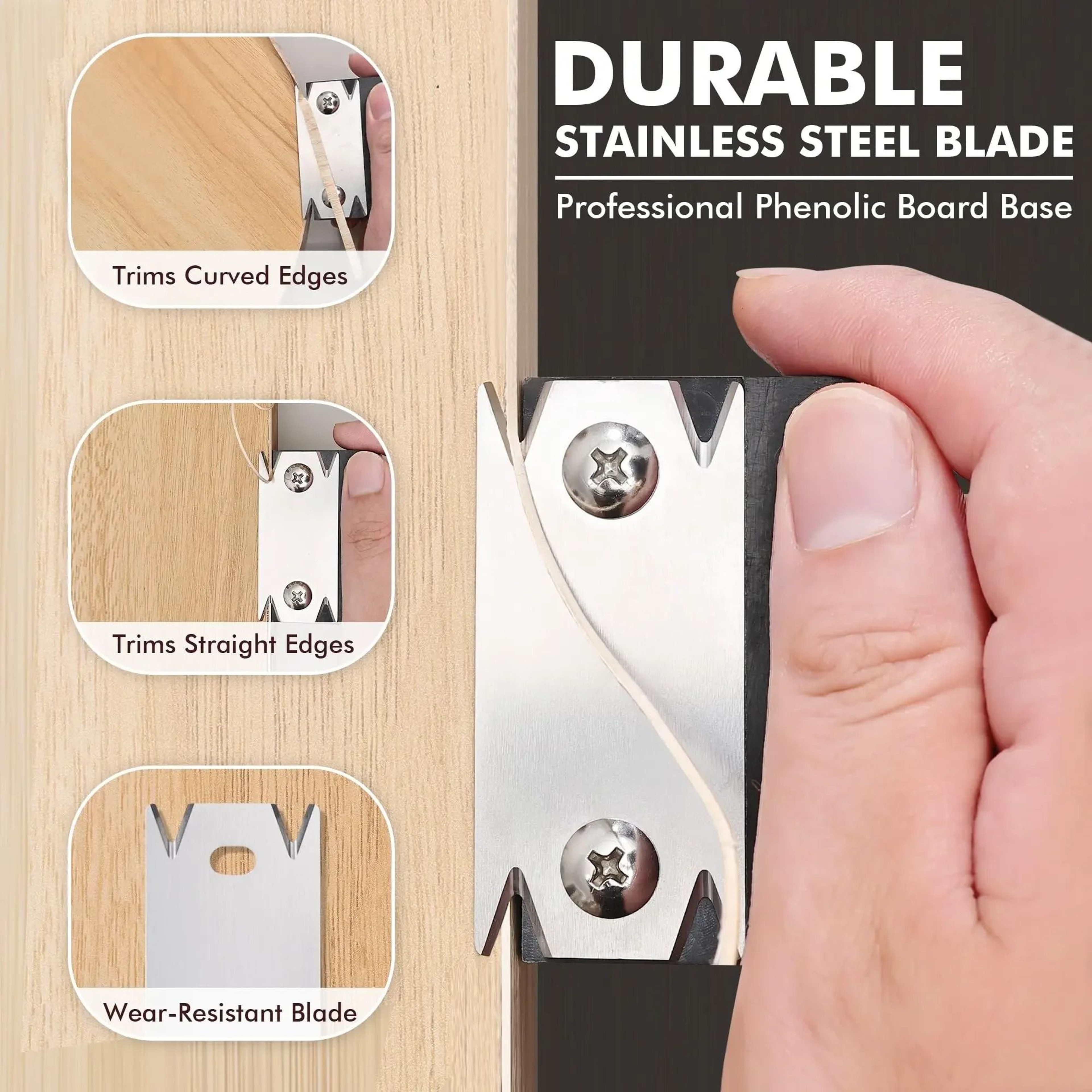 Woodworking Edge Corner Planer  Precision Edge Banding  Deburring Tool 3