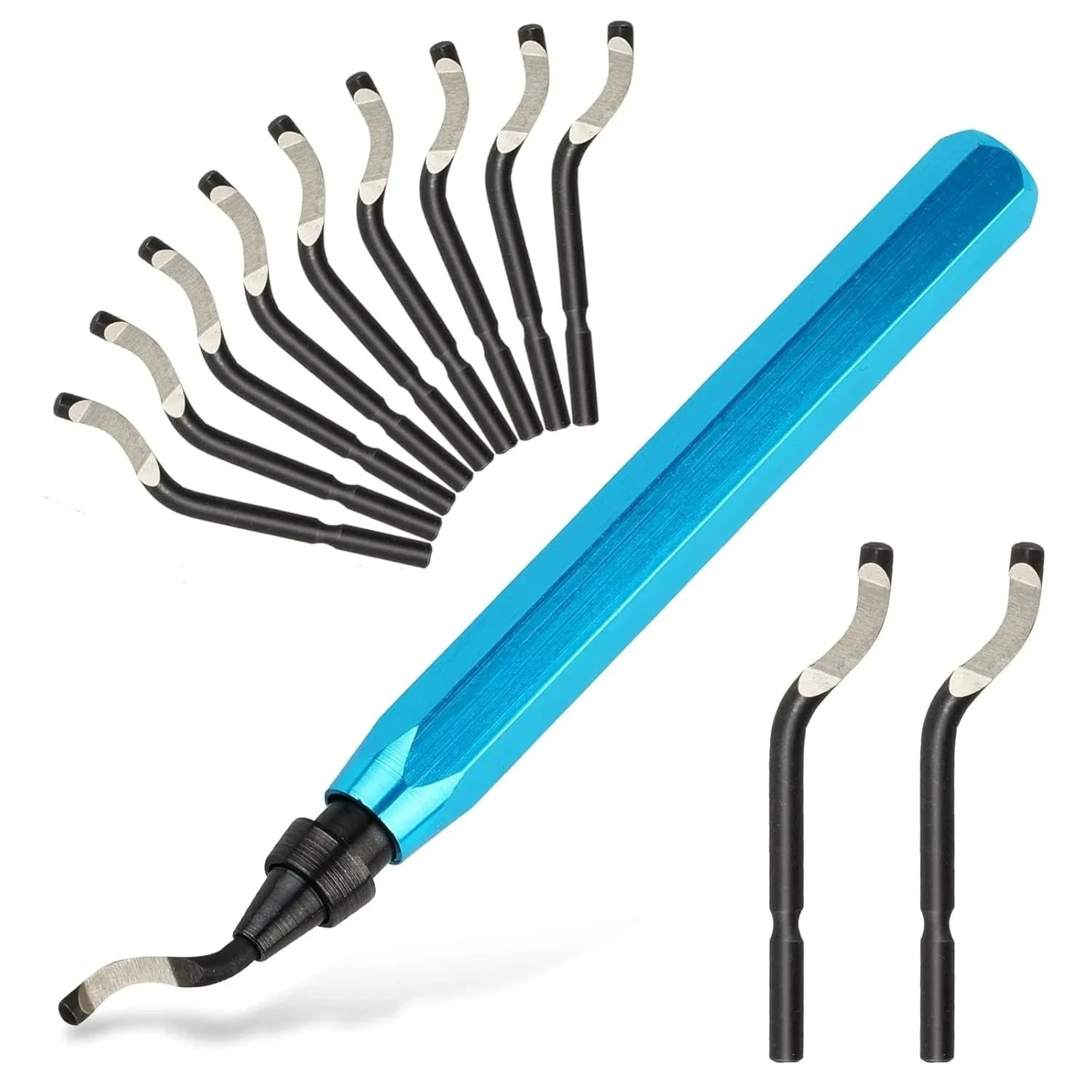 Deburring Tool Set  11Piece HighSpeed Steel Finishing Kit 1