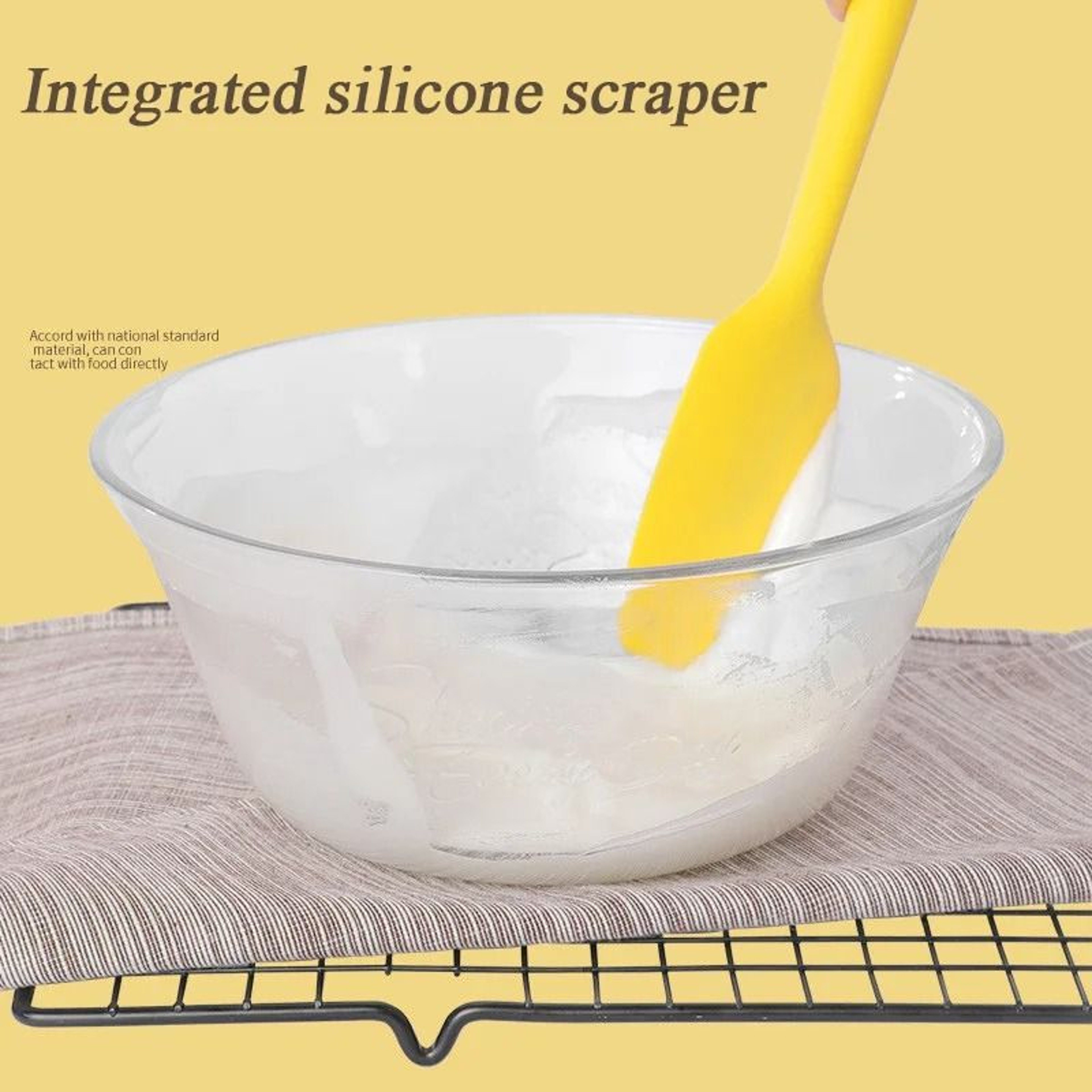 Seamless HeatResistant Silicone Spatula Set 2