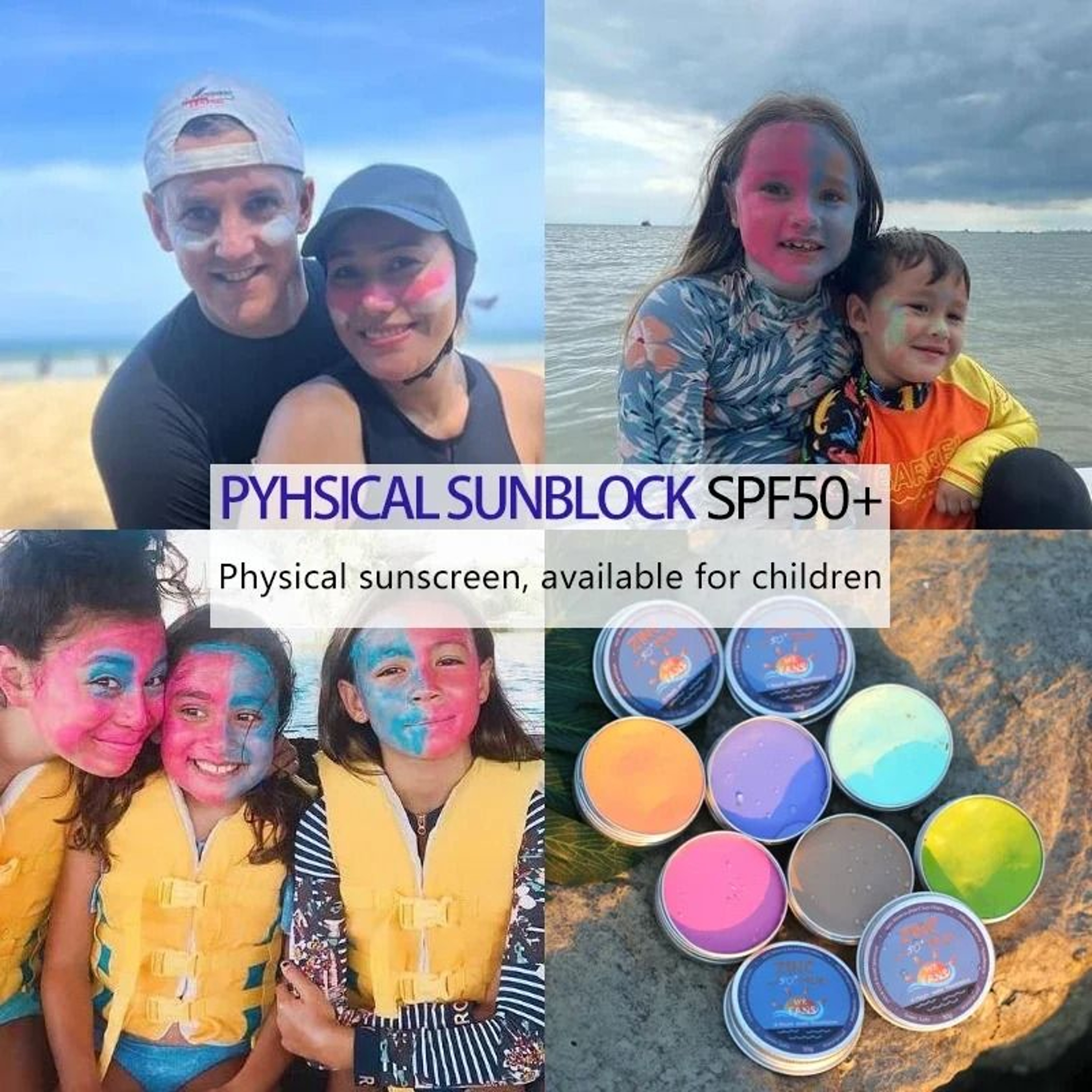 EcoFriendly Zinc Surfing  Diving Sunscreen Mud 2