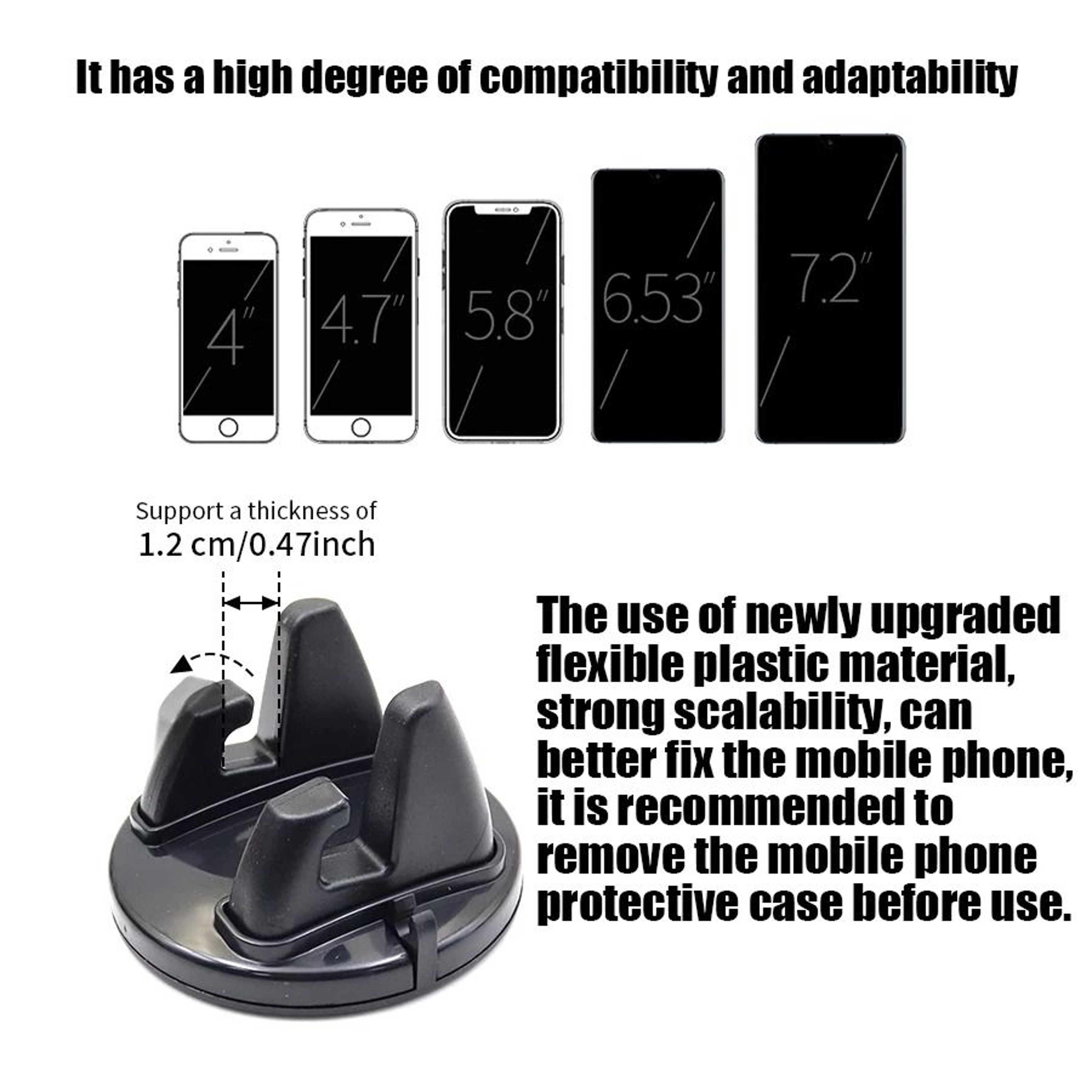 Universal 360 Rotatable HighStability Dashboard Phone Mount 3