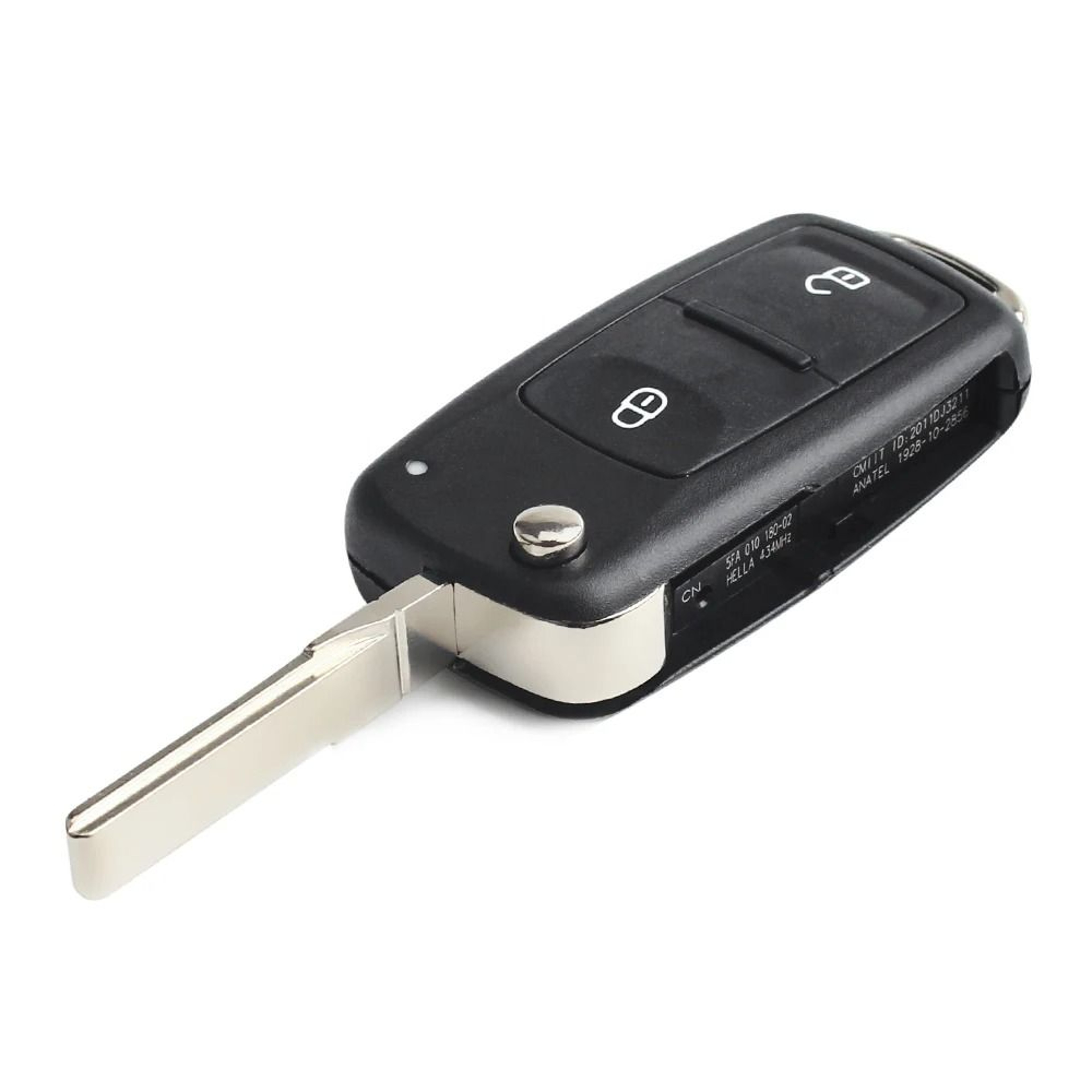 Folding Remote Key Shell Replacement For Volkswagen Seat  Skoda 4