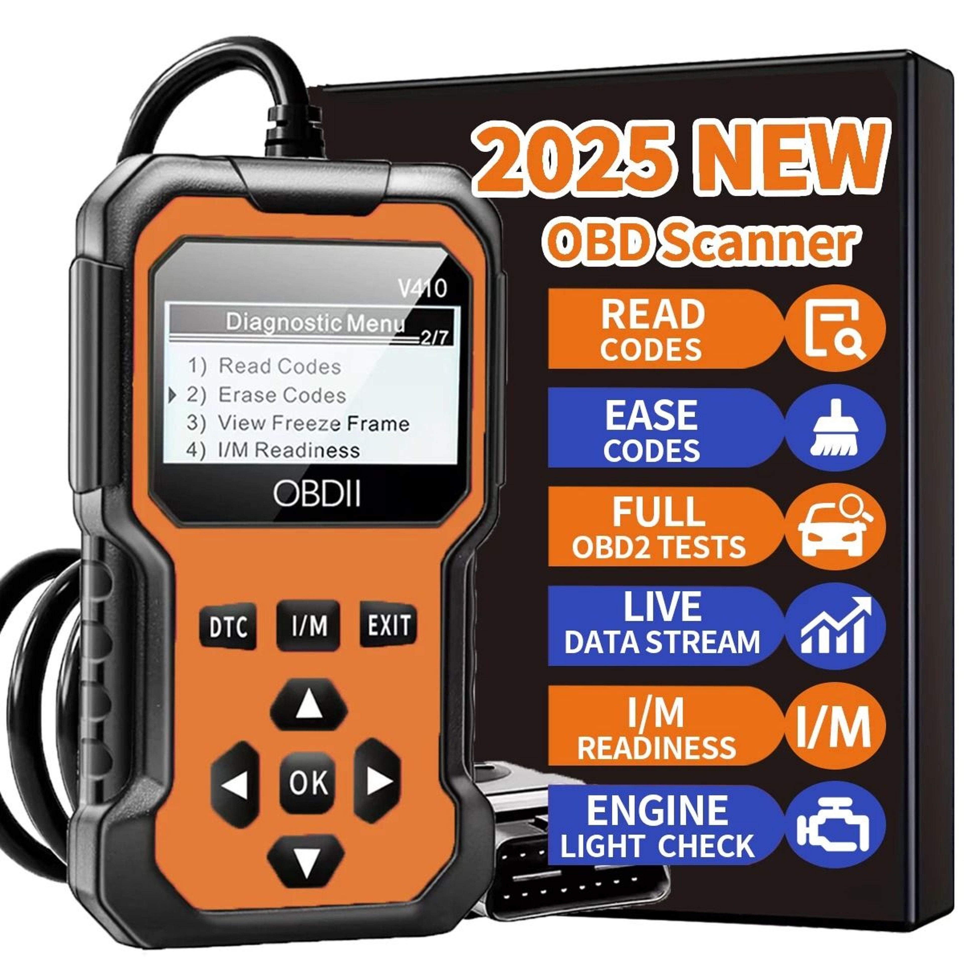 Universal OBD2 Engine Diagnostic Code Reader 4