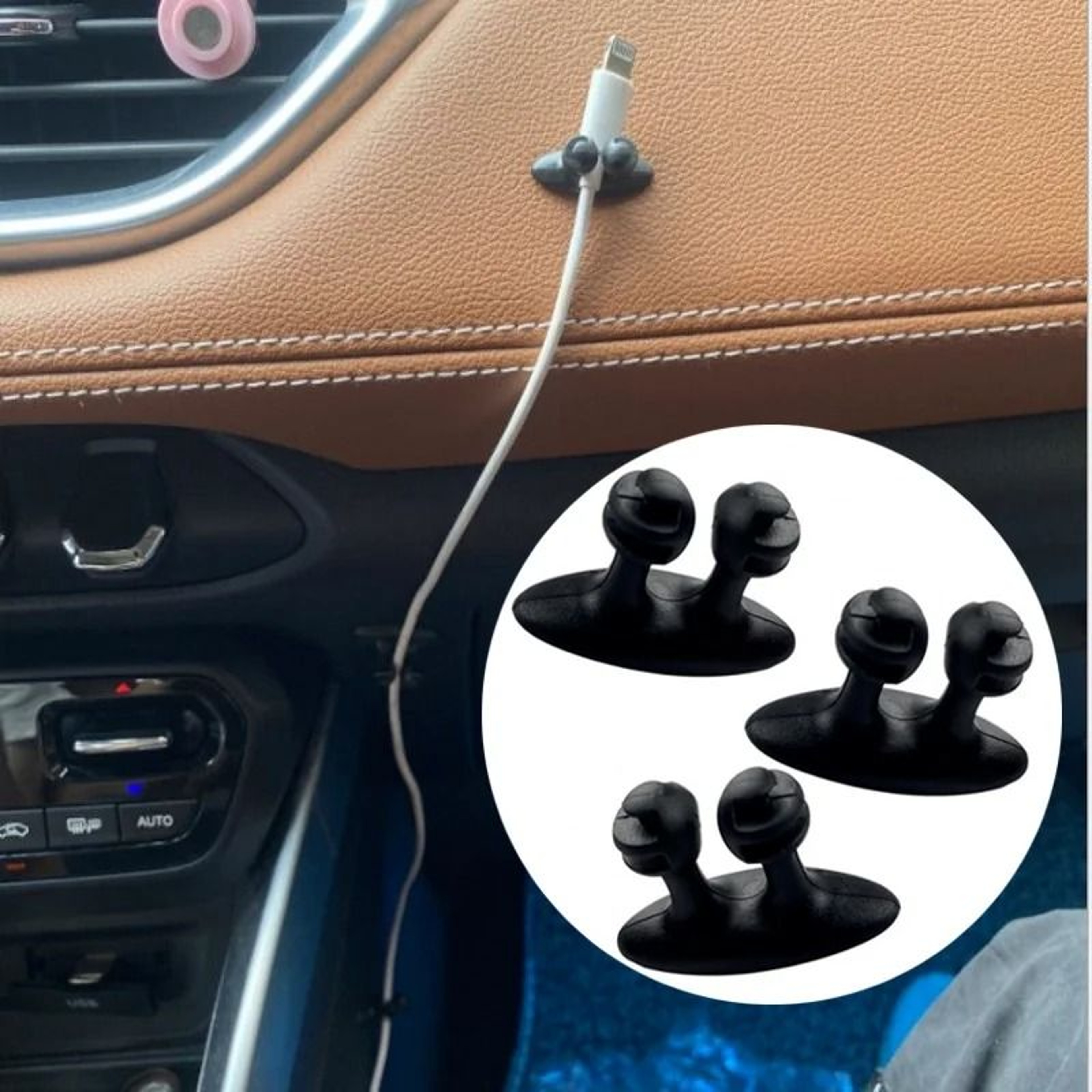 16Piece MultiPurpose Automotive Cable Management  Organizer Set 2