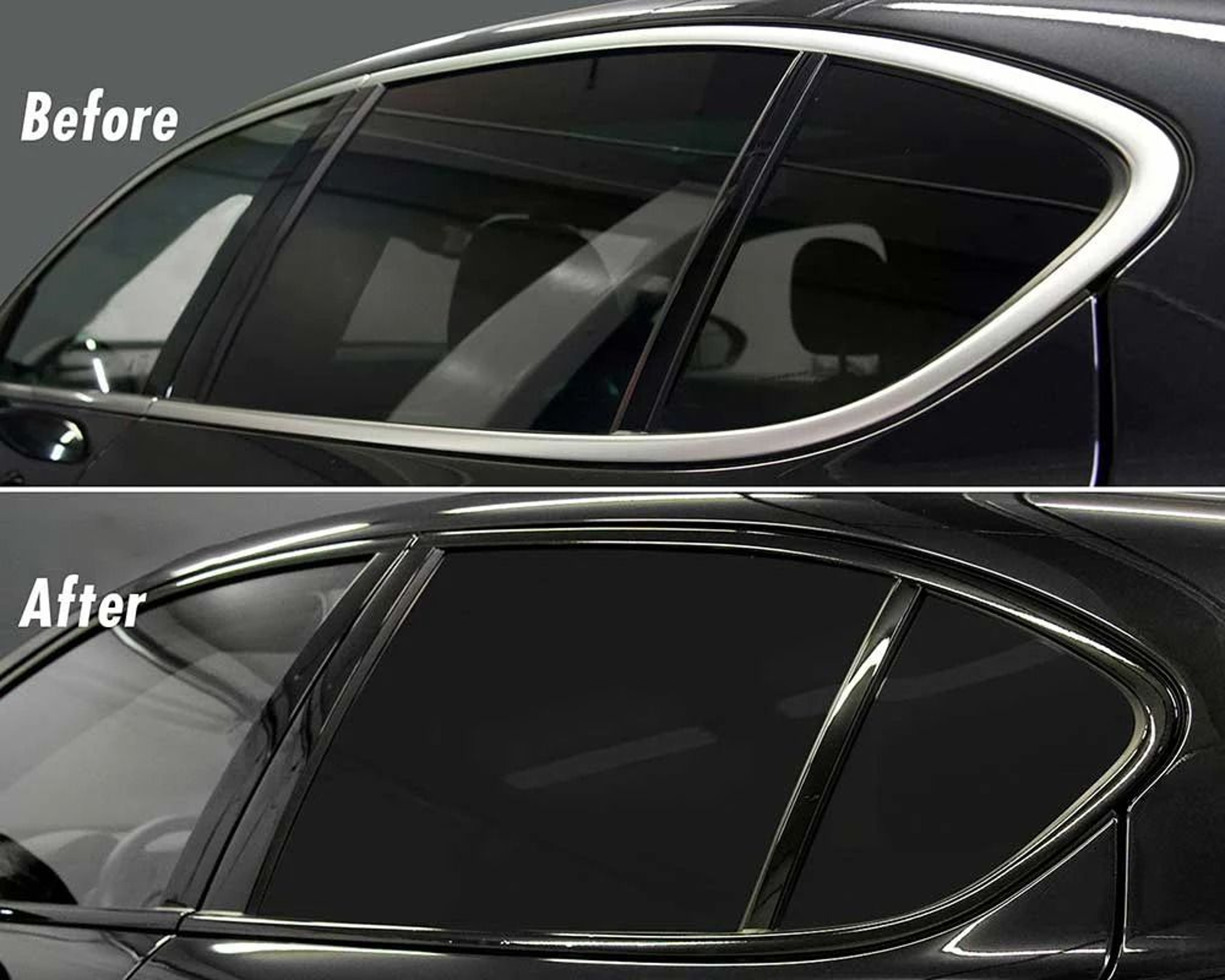 HighGloss Chrome Delete Black Vinyl Trim  Accent Wrap 2
