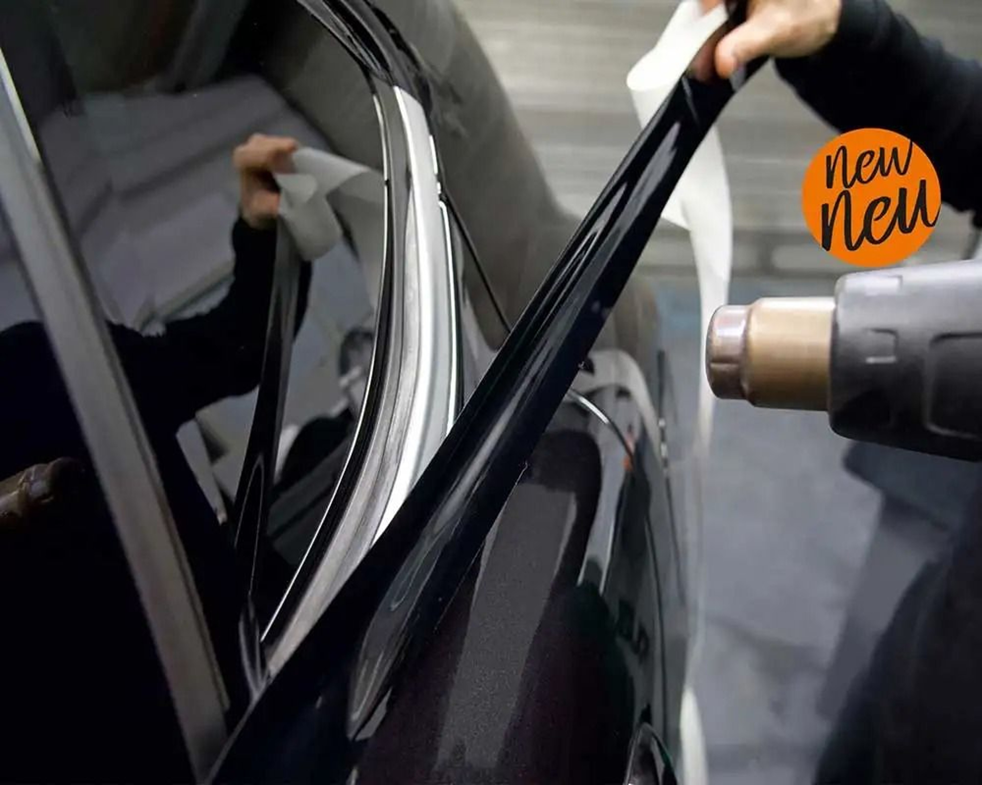 HighGloss Chrome Delete Black Vinyl Trim  Accent Wrap 5