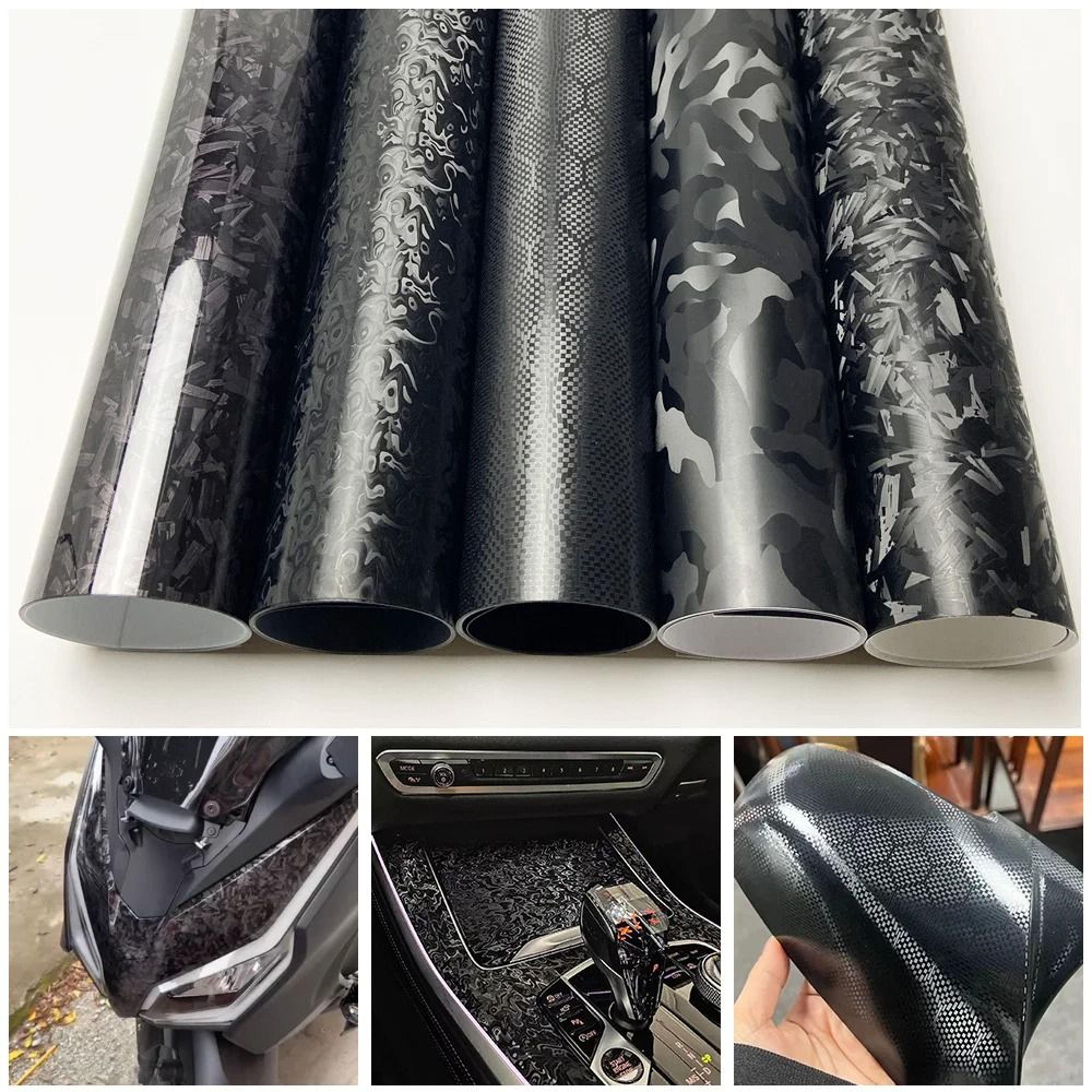 Forged Carbon Fiber HighDefinition Vinyl Wrap  Detail Film 0