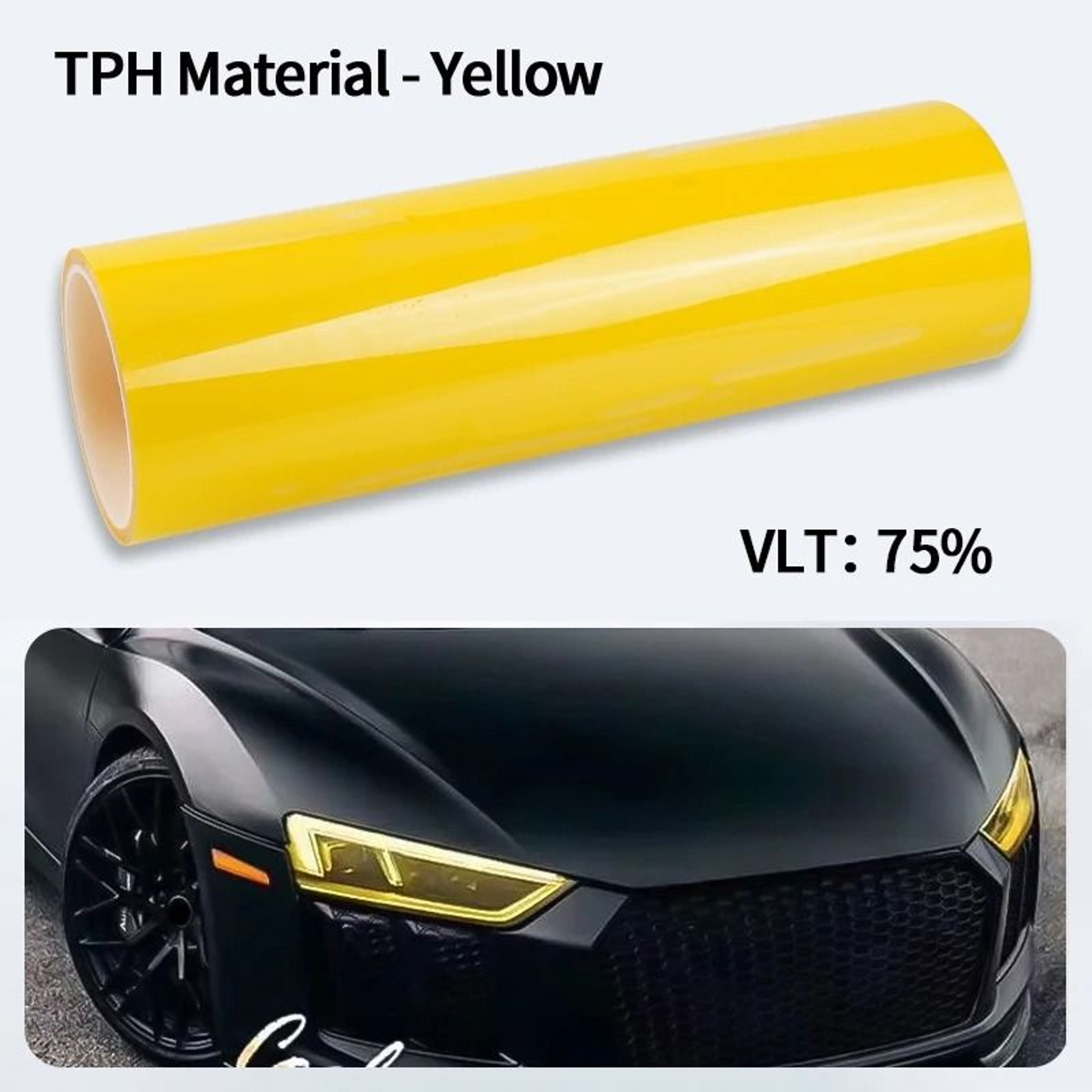 Smoke Black TPH Protective Light Wrap  PPF Film 7