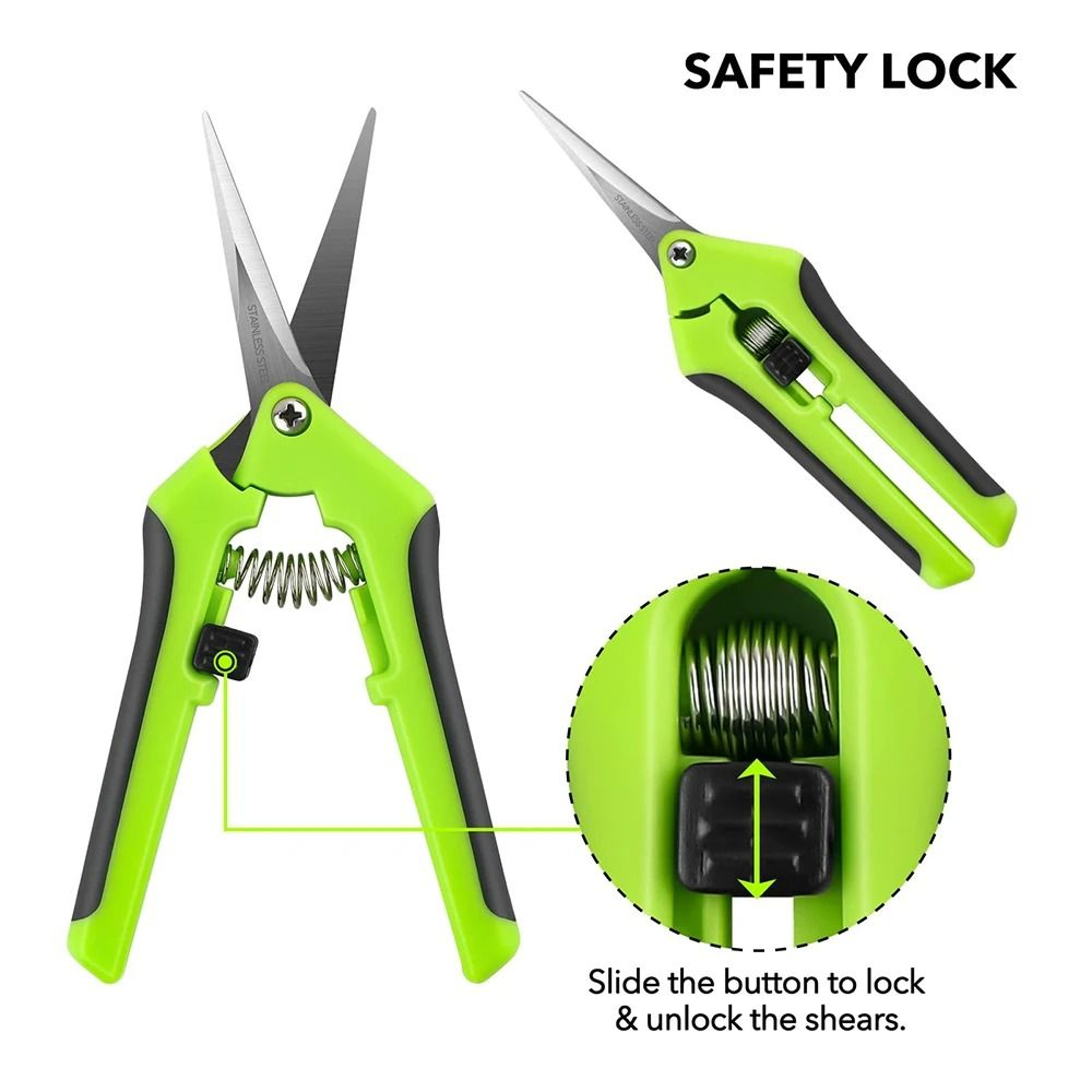 Garden Pruning Shears  Stainless Steel Precision Trimming Set 1
