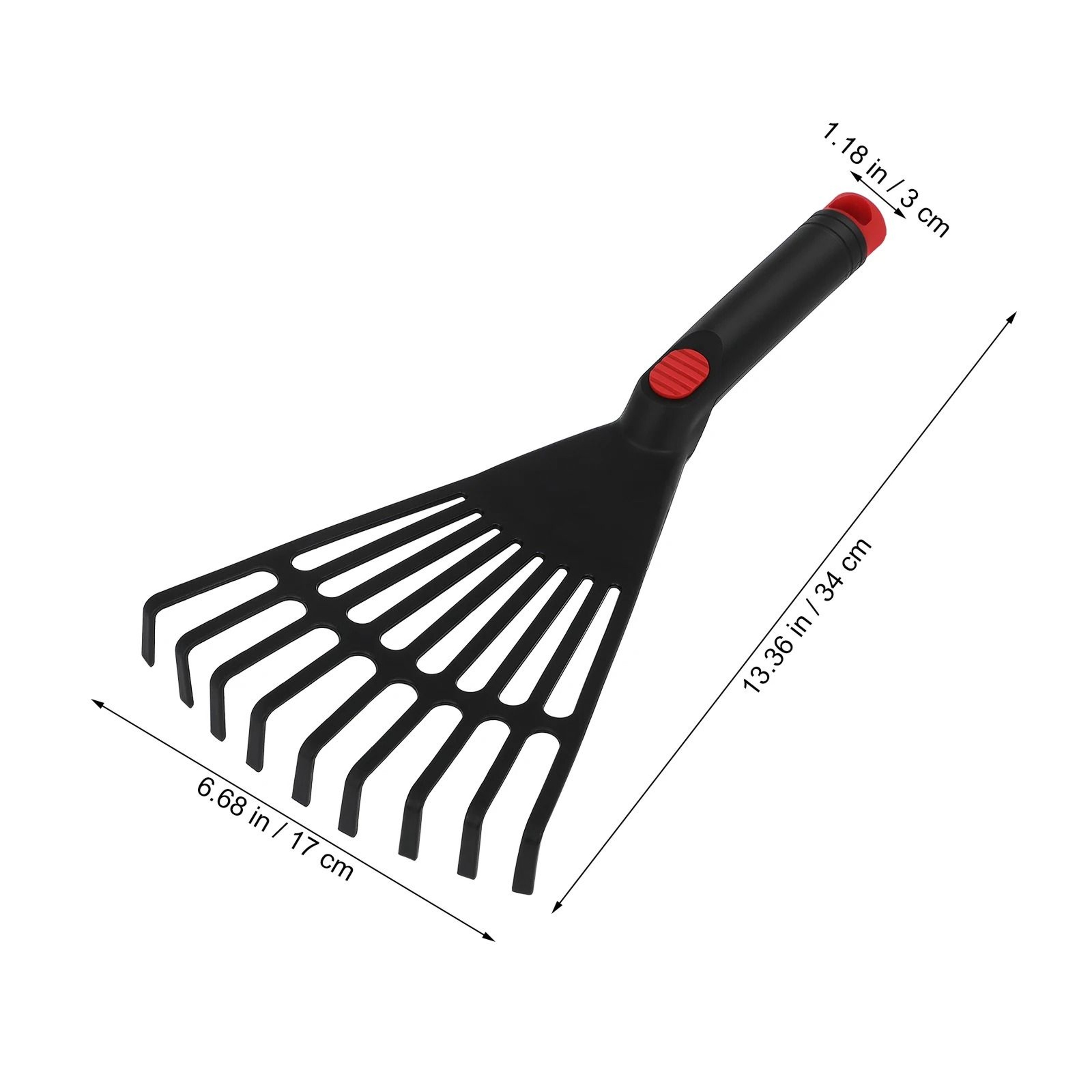 Durable Plastic Leaf Rake  Essential Hand Tool For Garden Cleaning 5