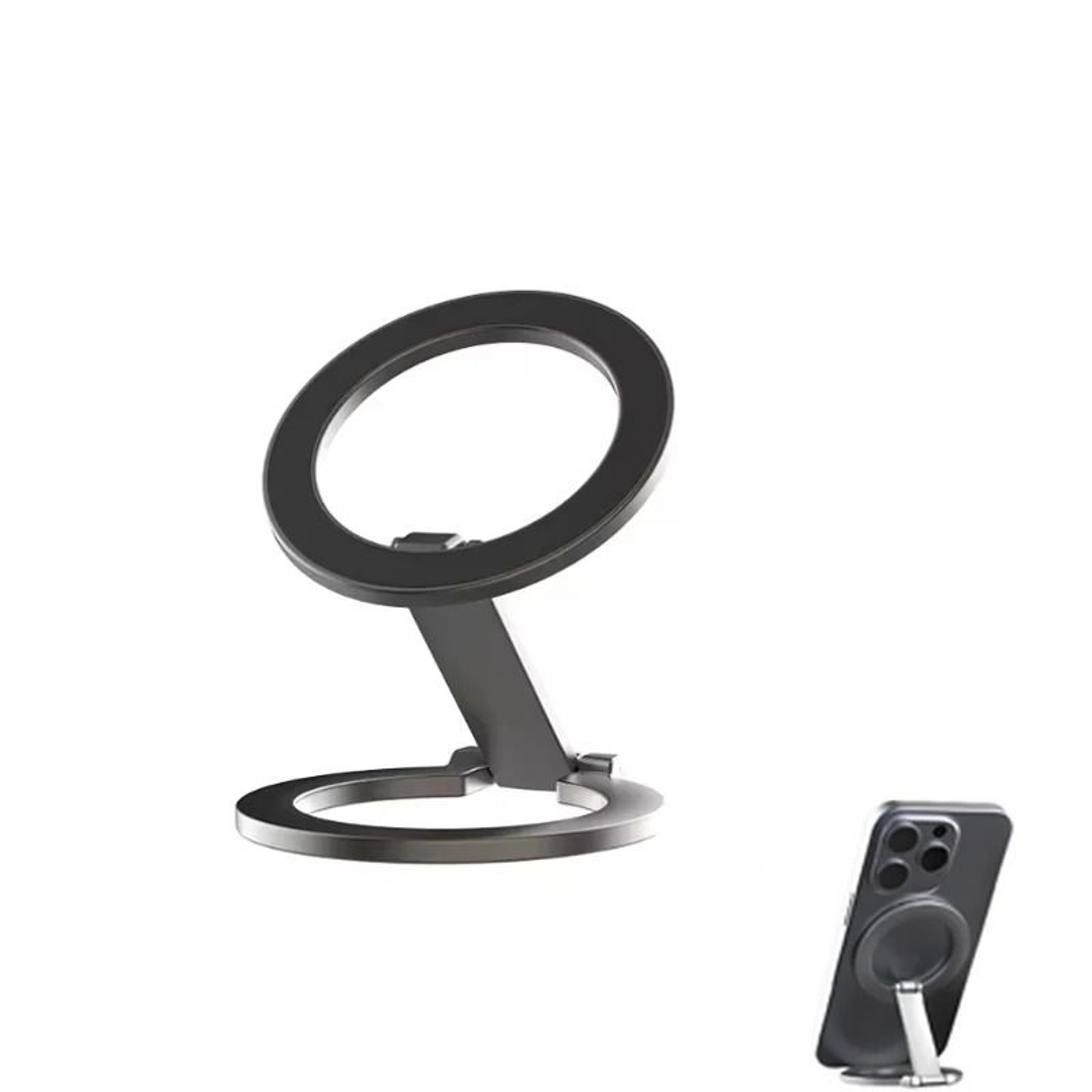 DualSided Magnetic Ring Holder  Universal MagSafe Folding Bracket 0