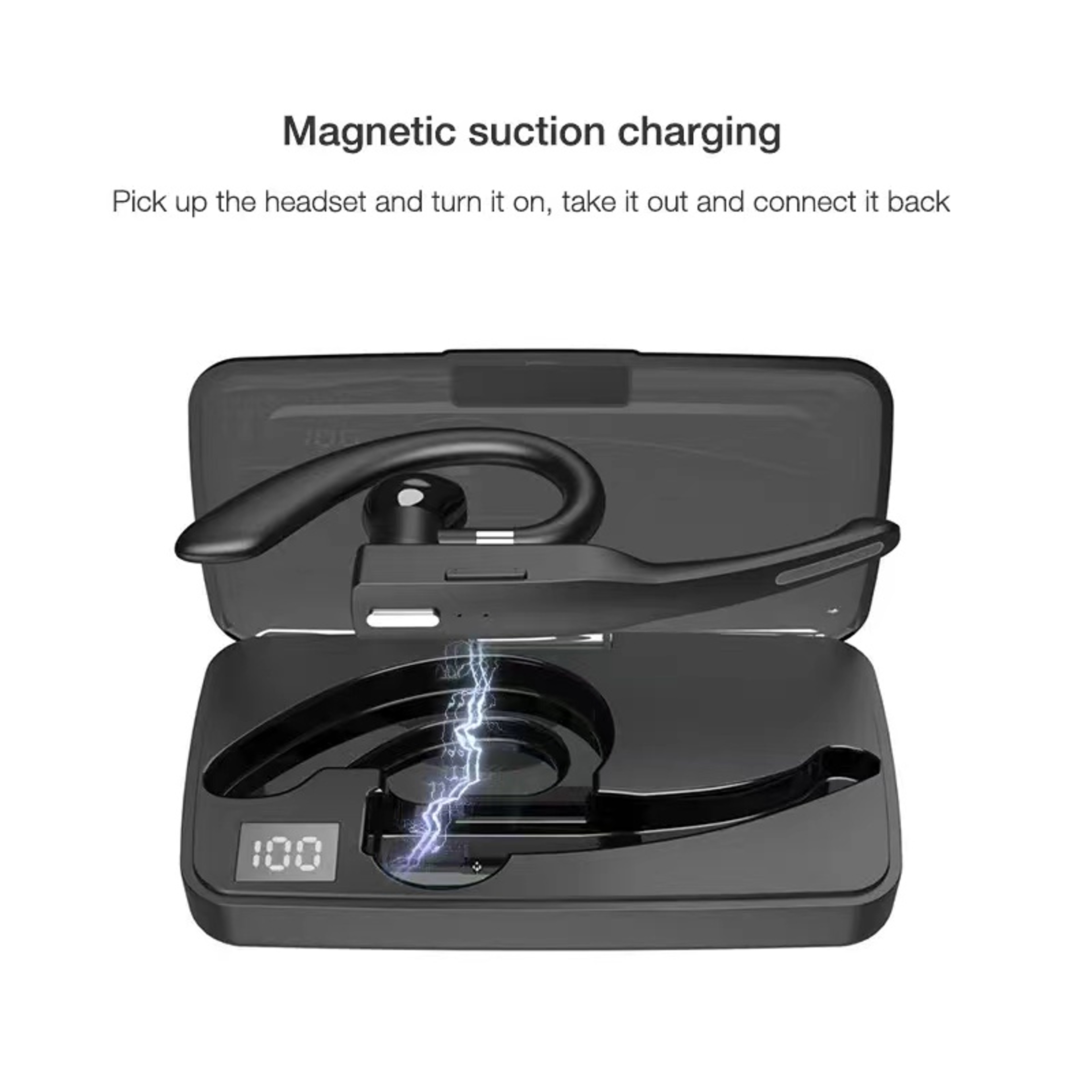 Trucker Bluetooth Headset with Dual Mic Noise Canceling for Clear Hands Free Calls – view 6