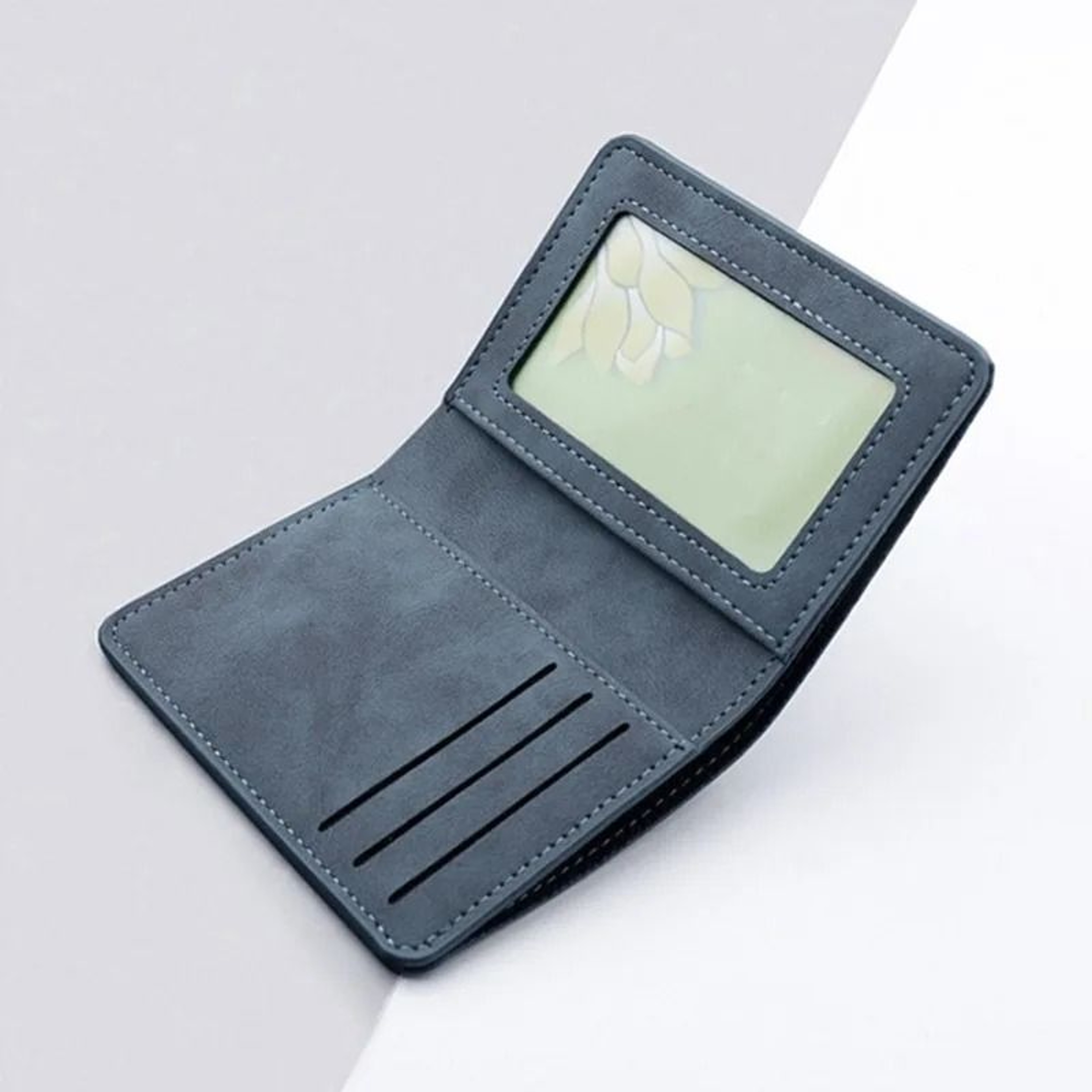 Mini Thin Vertical Wallet  Slim PU Leather Card Holder  Coin Pouch 3