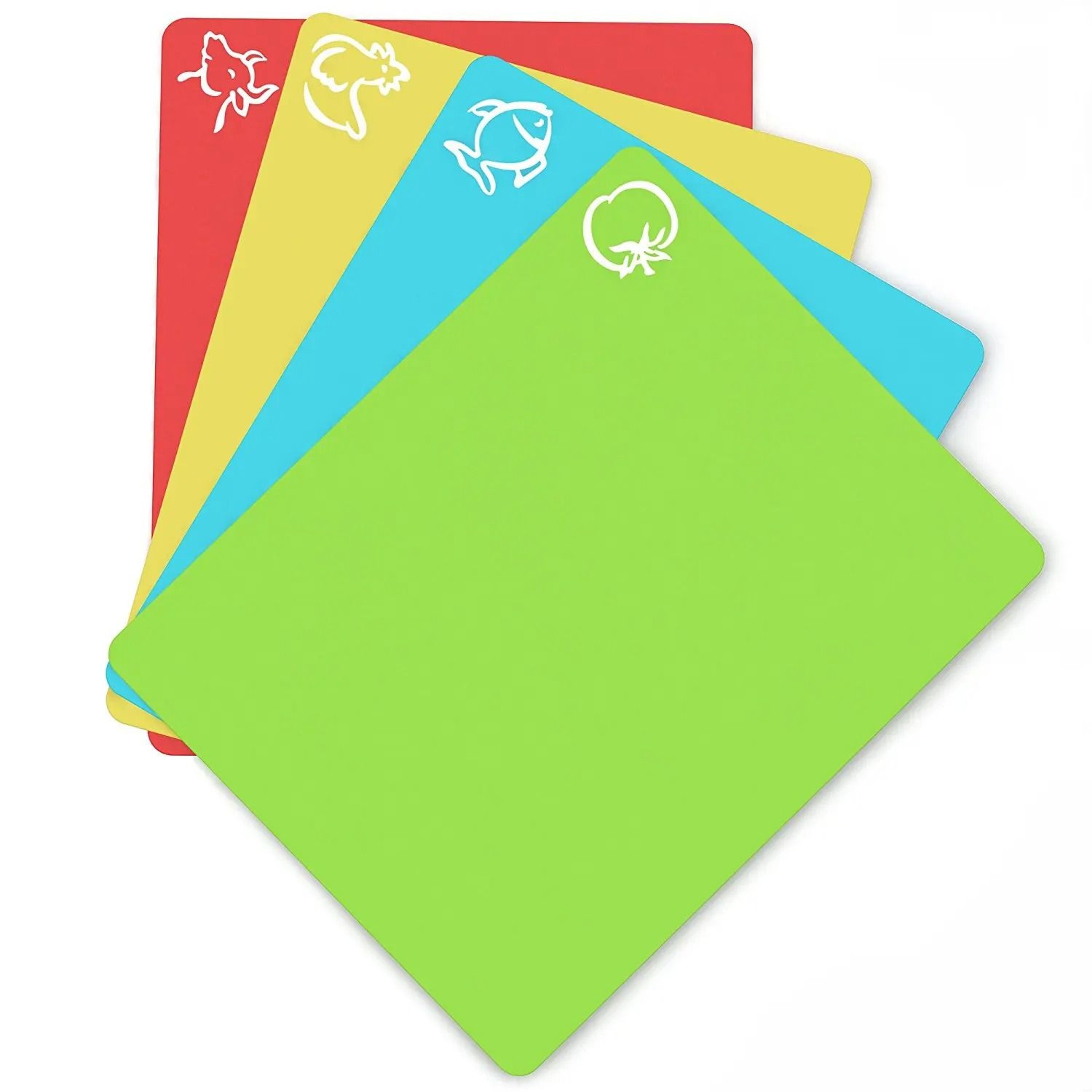 4Piece ColorCoded Flexible Cutting Mat Set 0