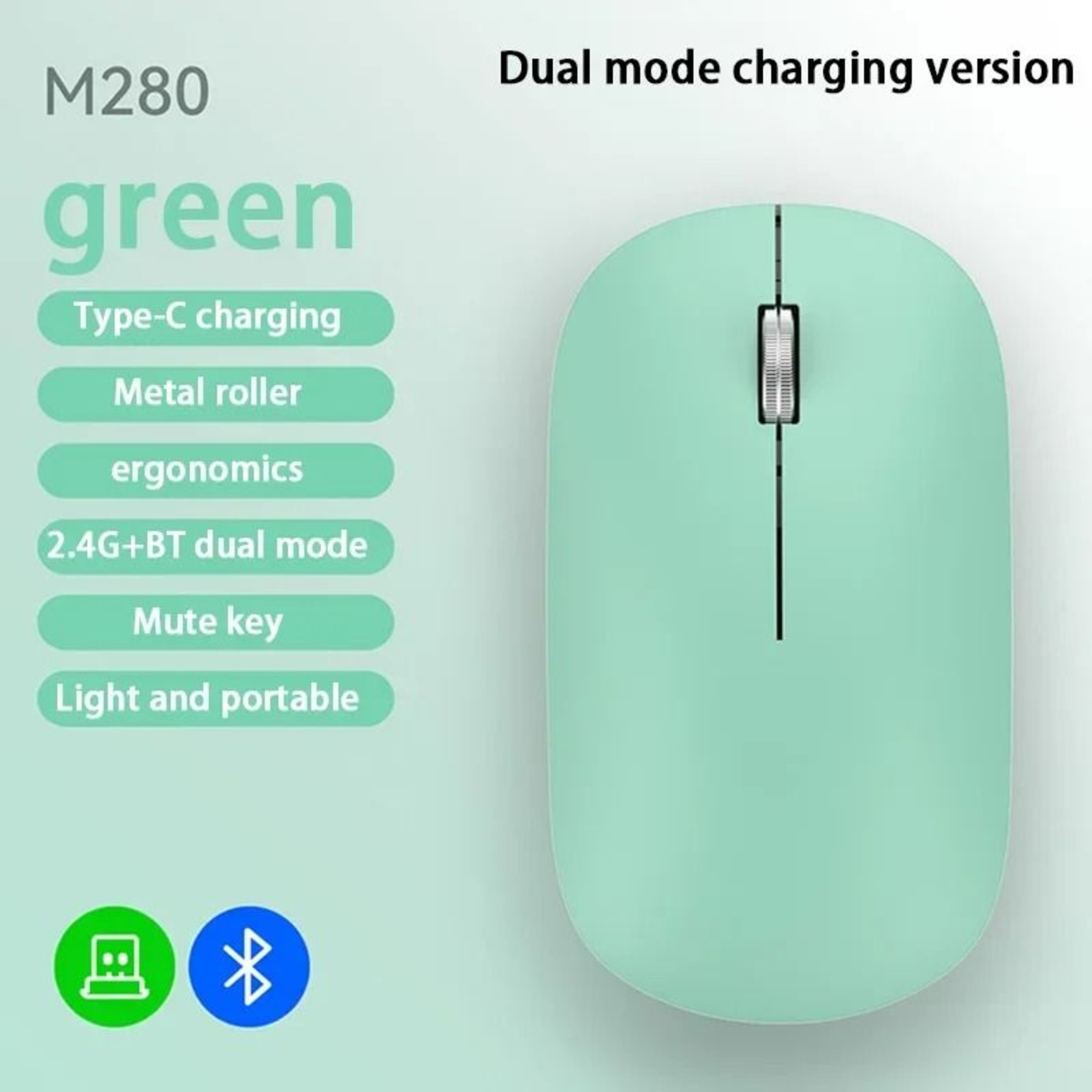 DualMode Silent Wireless Mouse 11