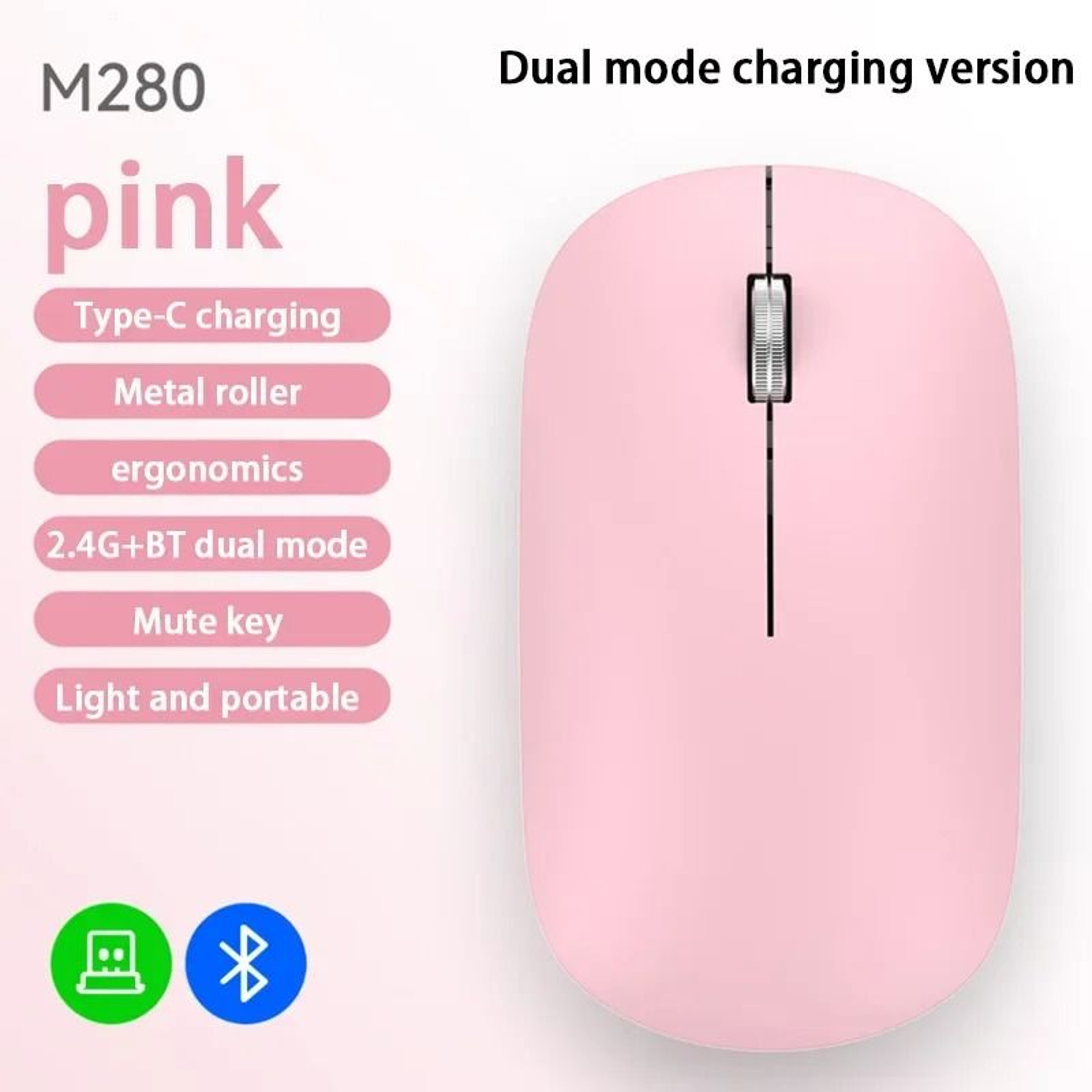 DualMode Silent Wireless Mouse 13