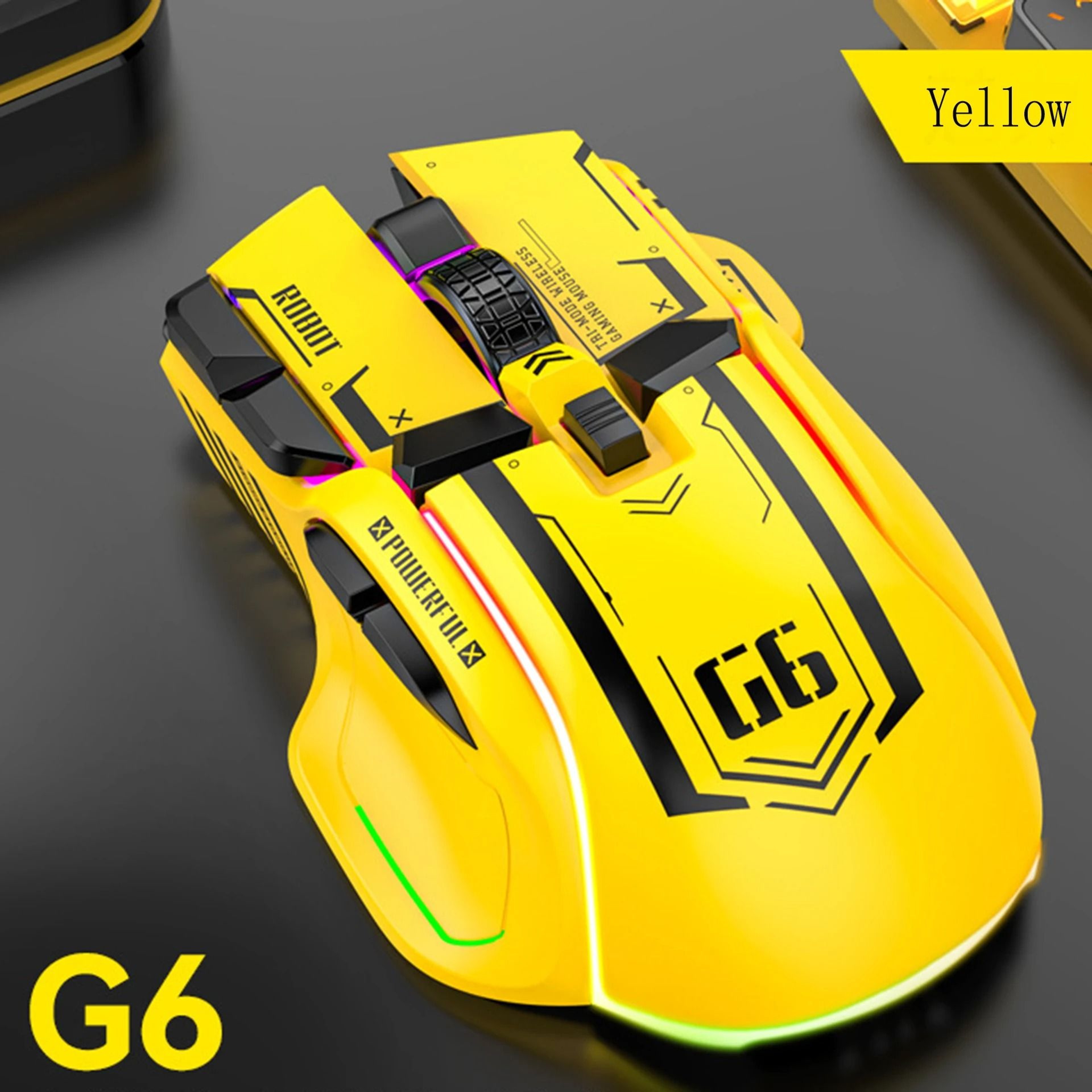 TriMode Silent Wireless Gaming Mouse 9
