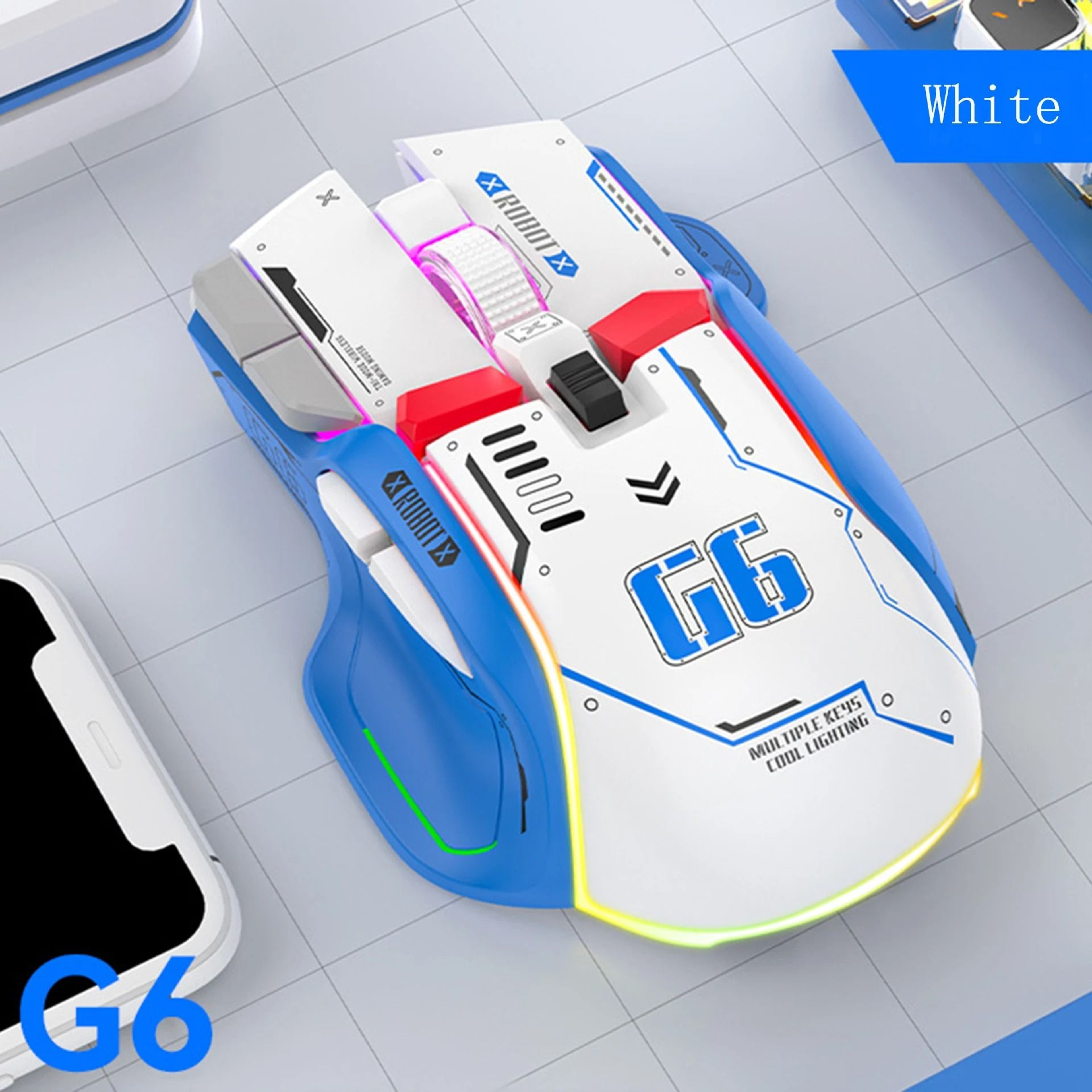 TriMode Silent Wireless Gaming Mouse 7