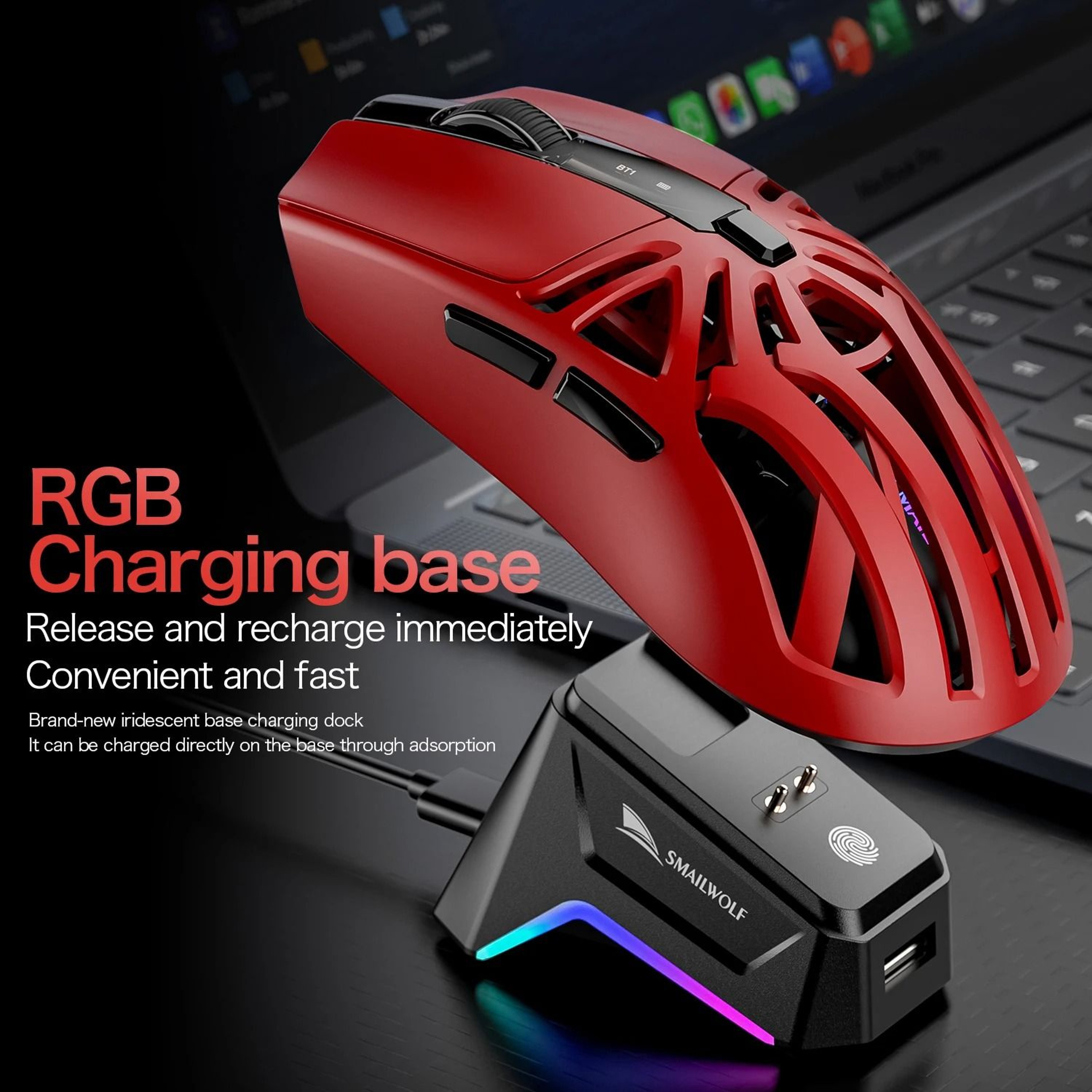 UltraLightweight TriMode Optical Gaming Mouse 3