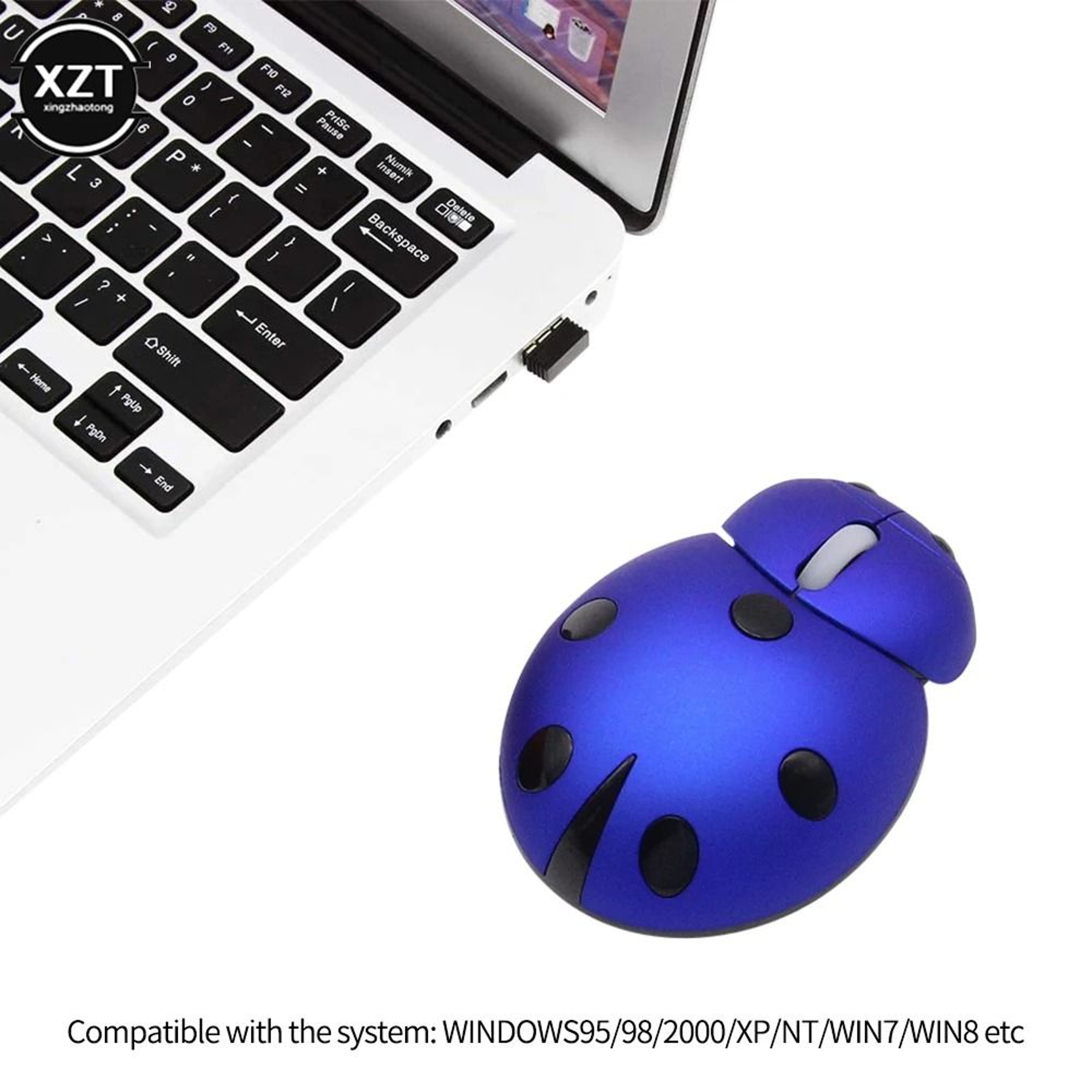 Creative Ladybug Shaped Mini Wireless Mouse 2