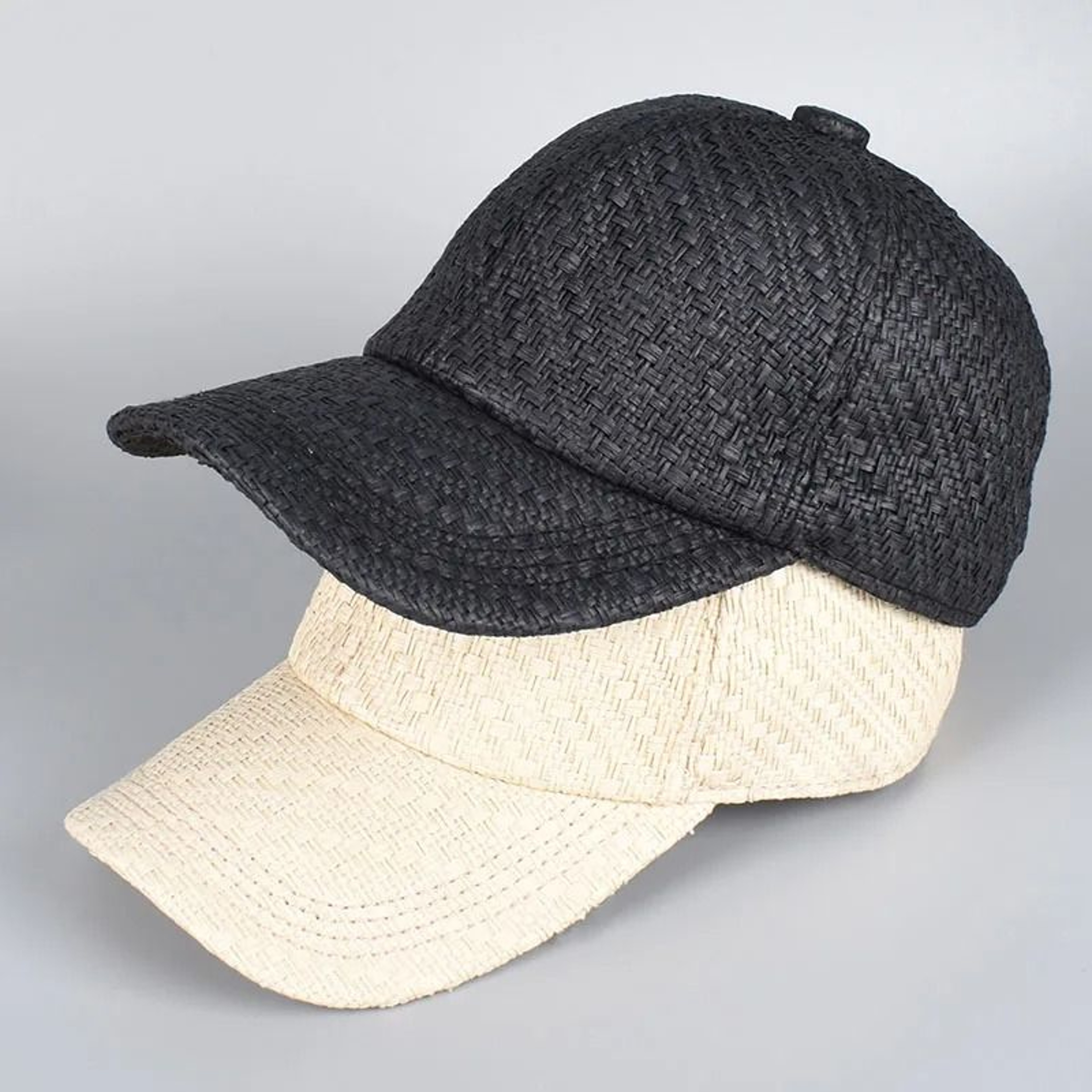 Professional Straw Mesh Baseball Cap  Hybrid Sun Hat 0