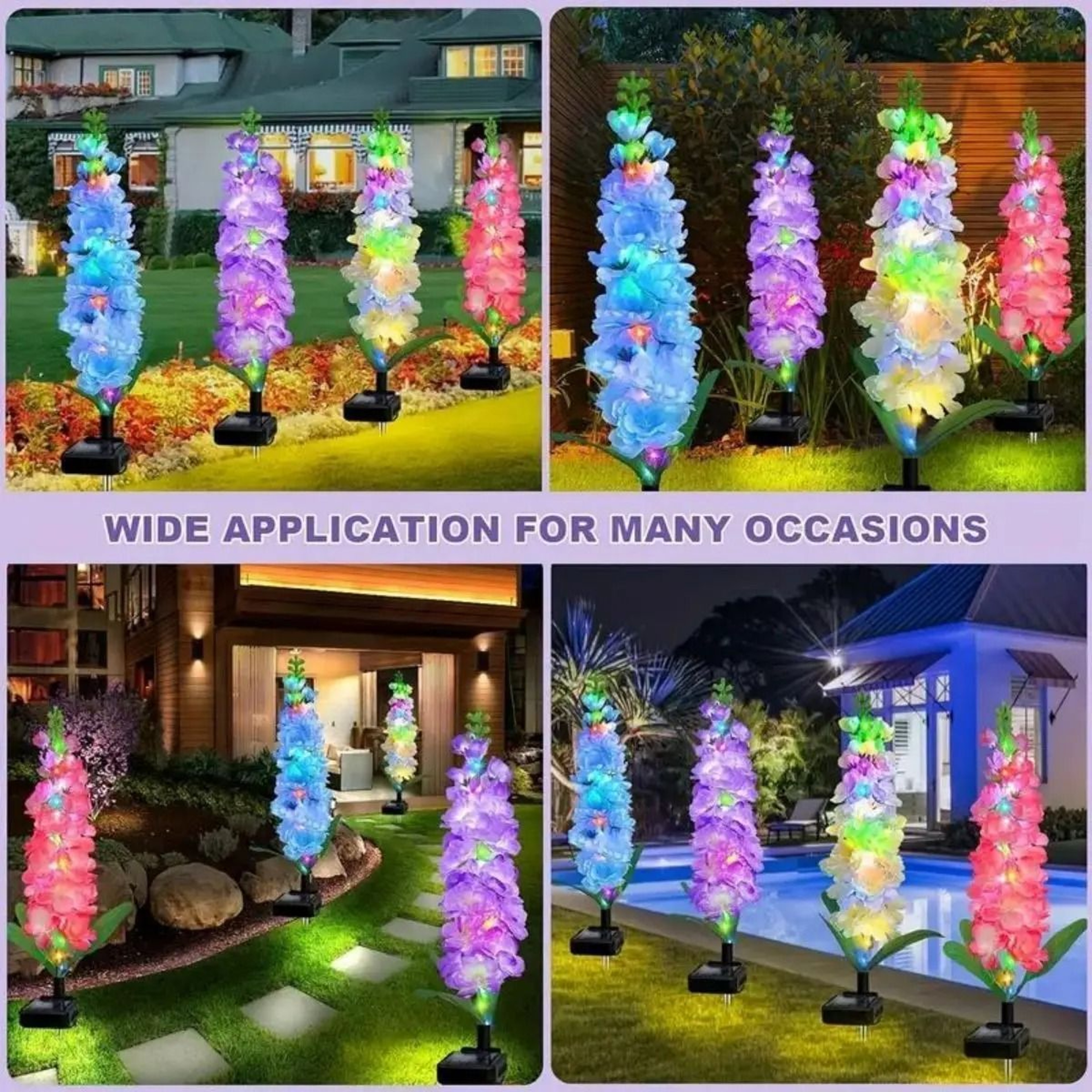 Solar Swallowgrass Landscape Flower Lantern 1