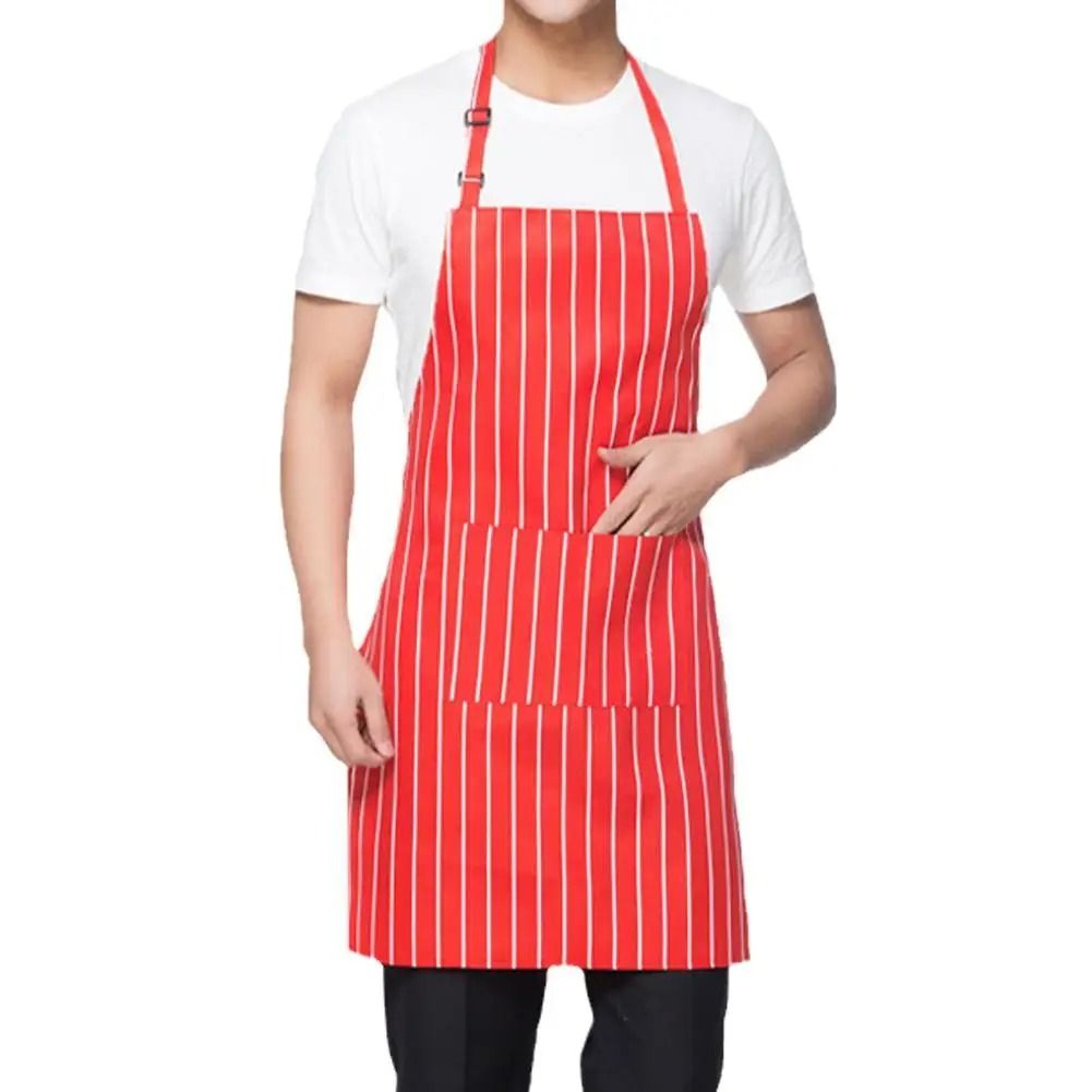 Halterneck Chef  Catering Apron With Dual Storage 4