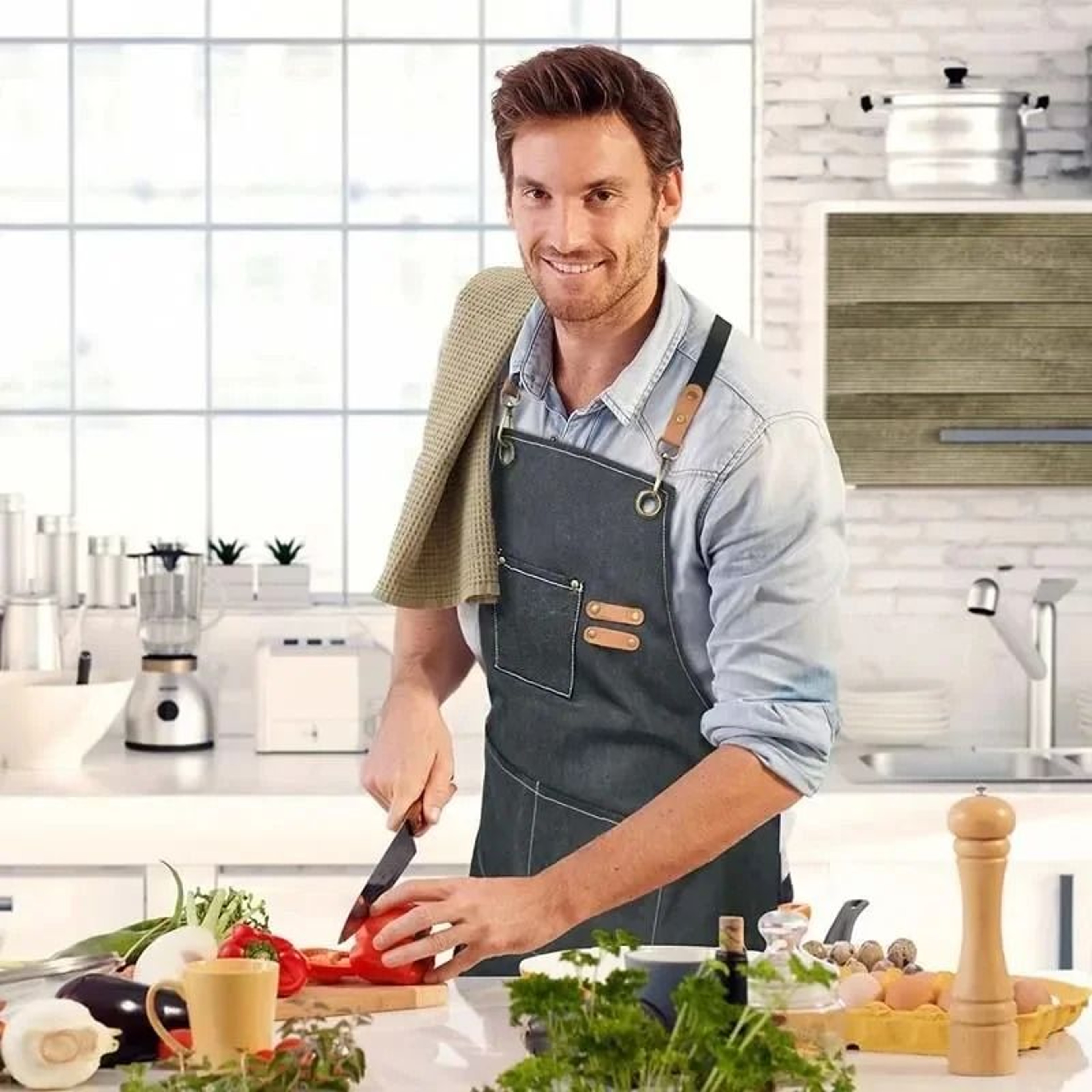 HeavyDuty Canvas Kitchen  Coffee Apron 1