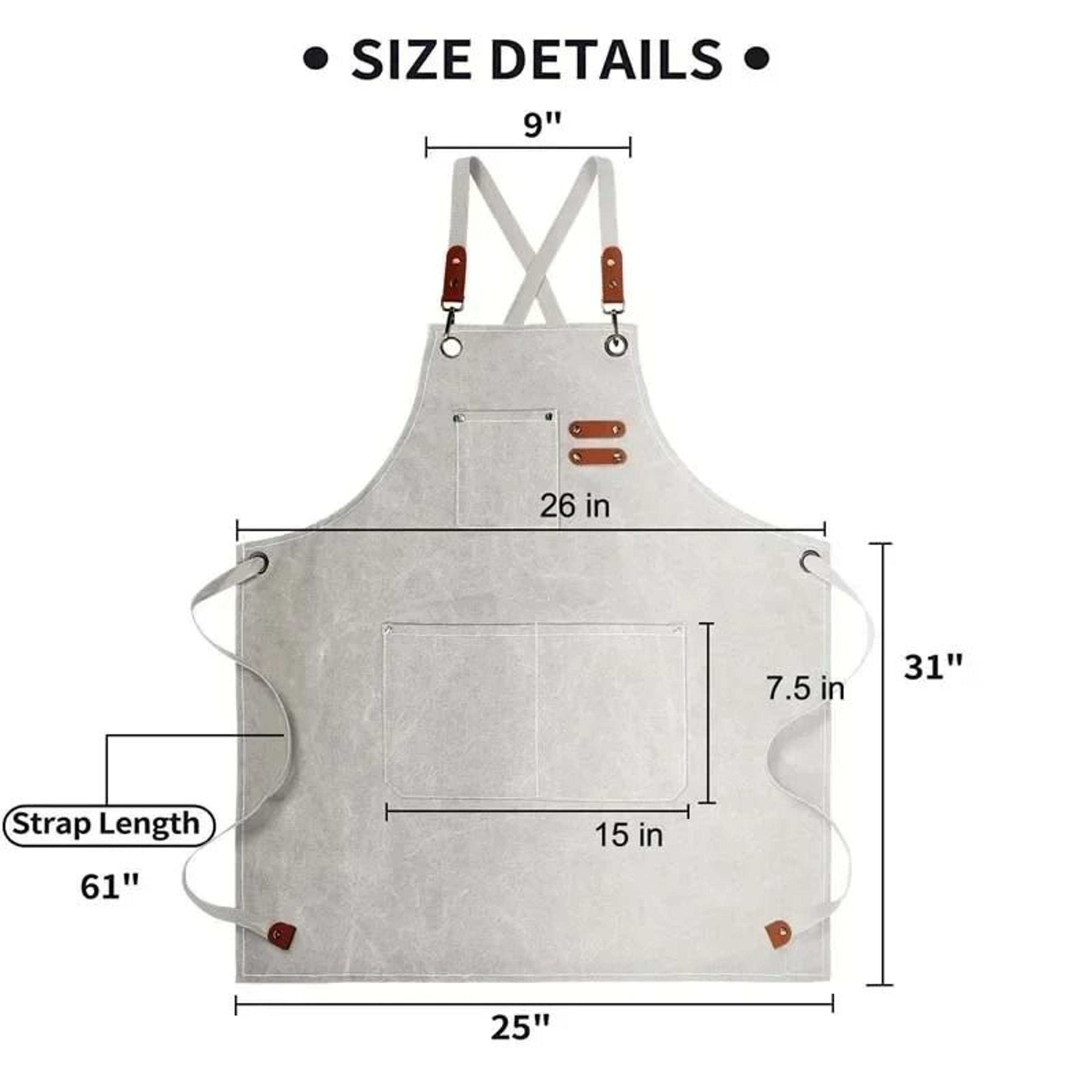 HeavyDuty Canvas Kitchen  Coffee Apron 2