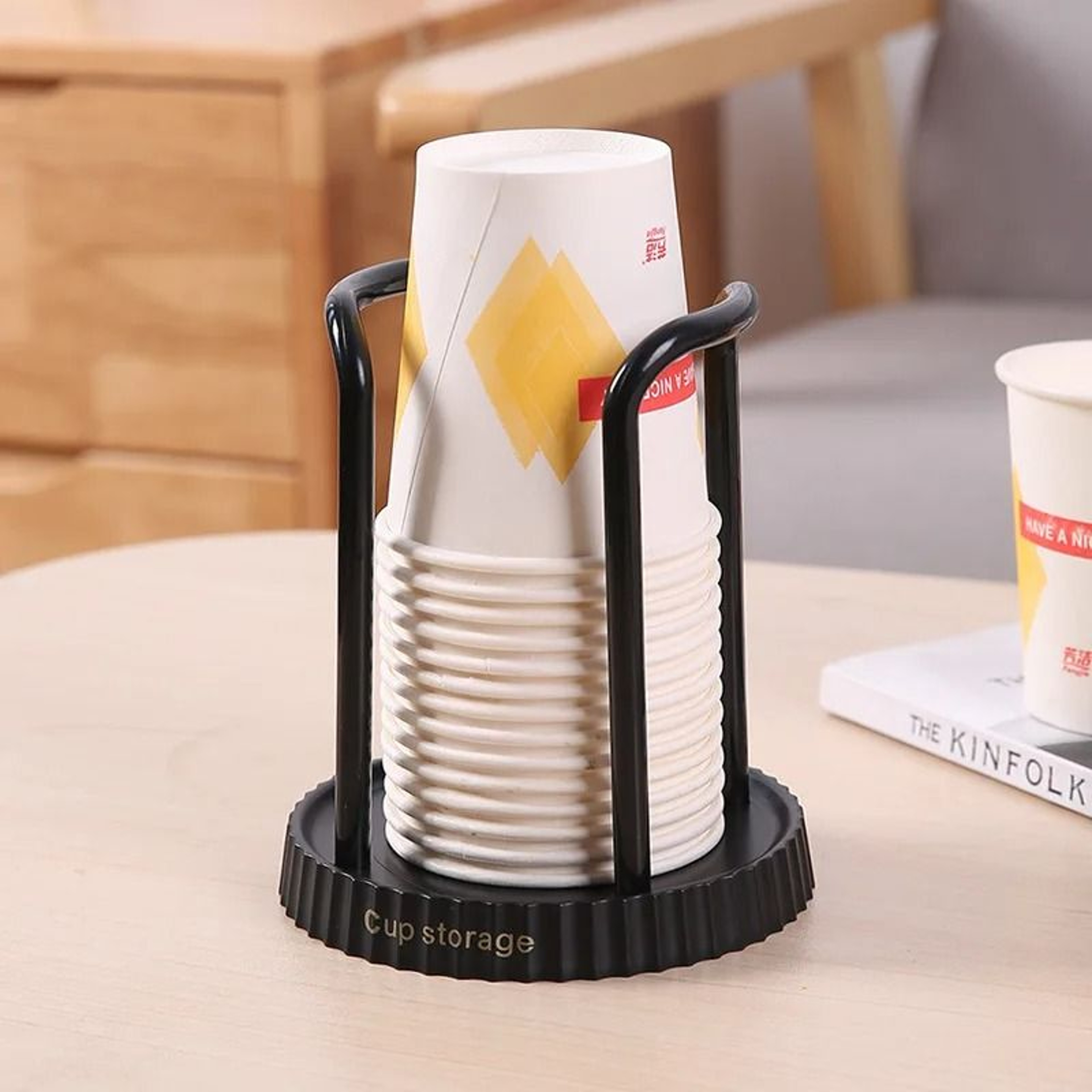 Simple Paper Cup Storage Rack  Extractor 9