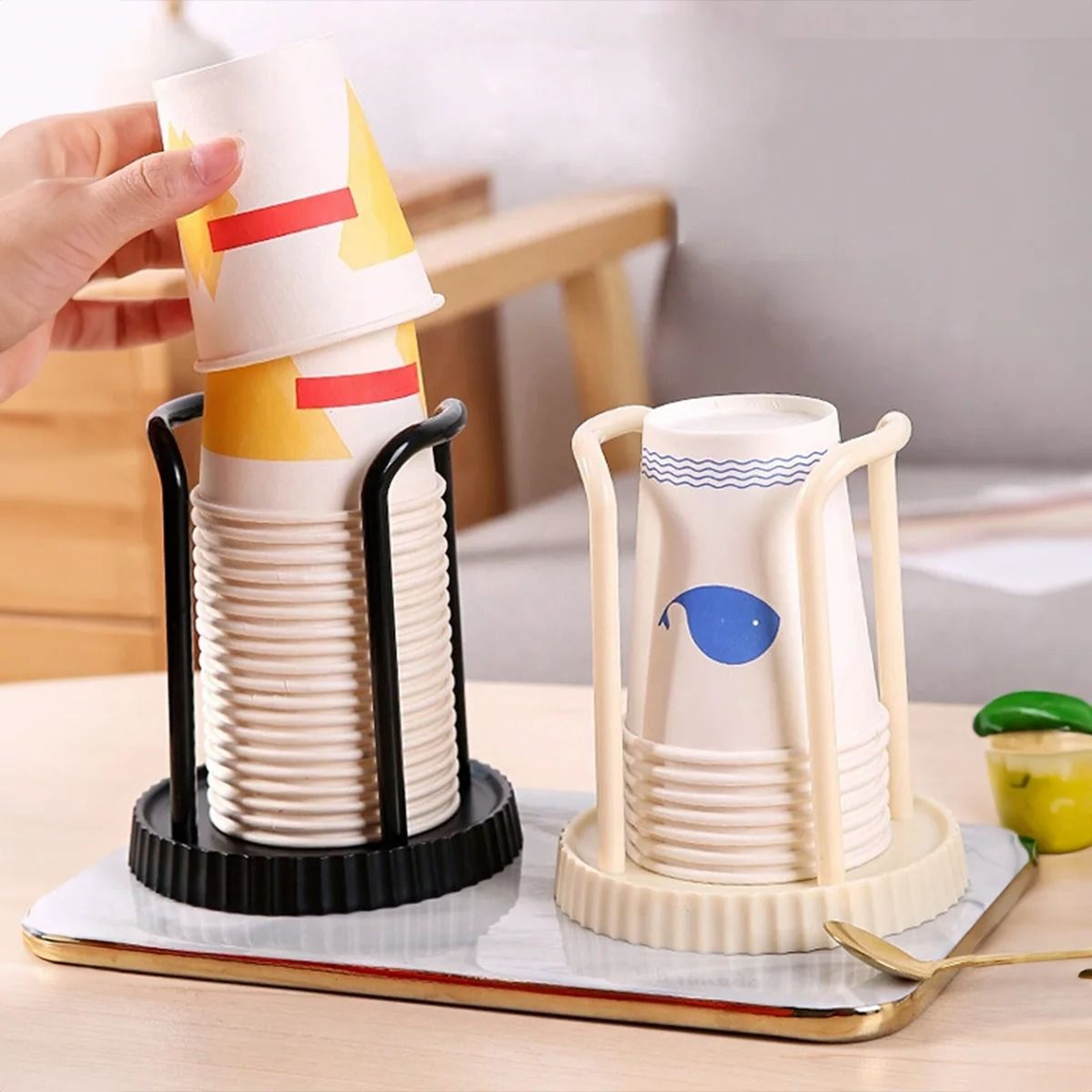 Simple Paper Cup Storage Rack  Extractor 3