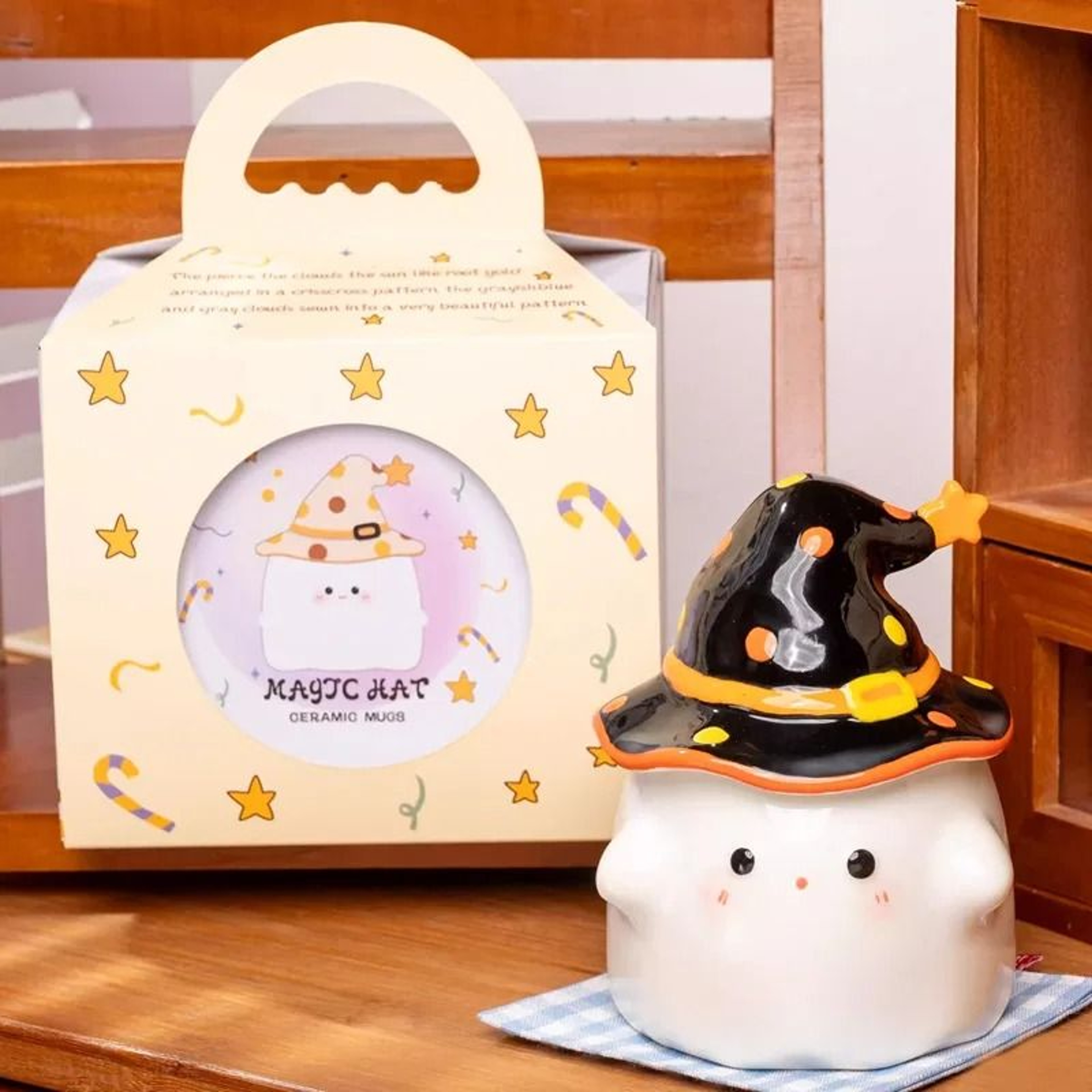 Creative Ghost Ceramic Mug With Matching Lid 2