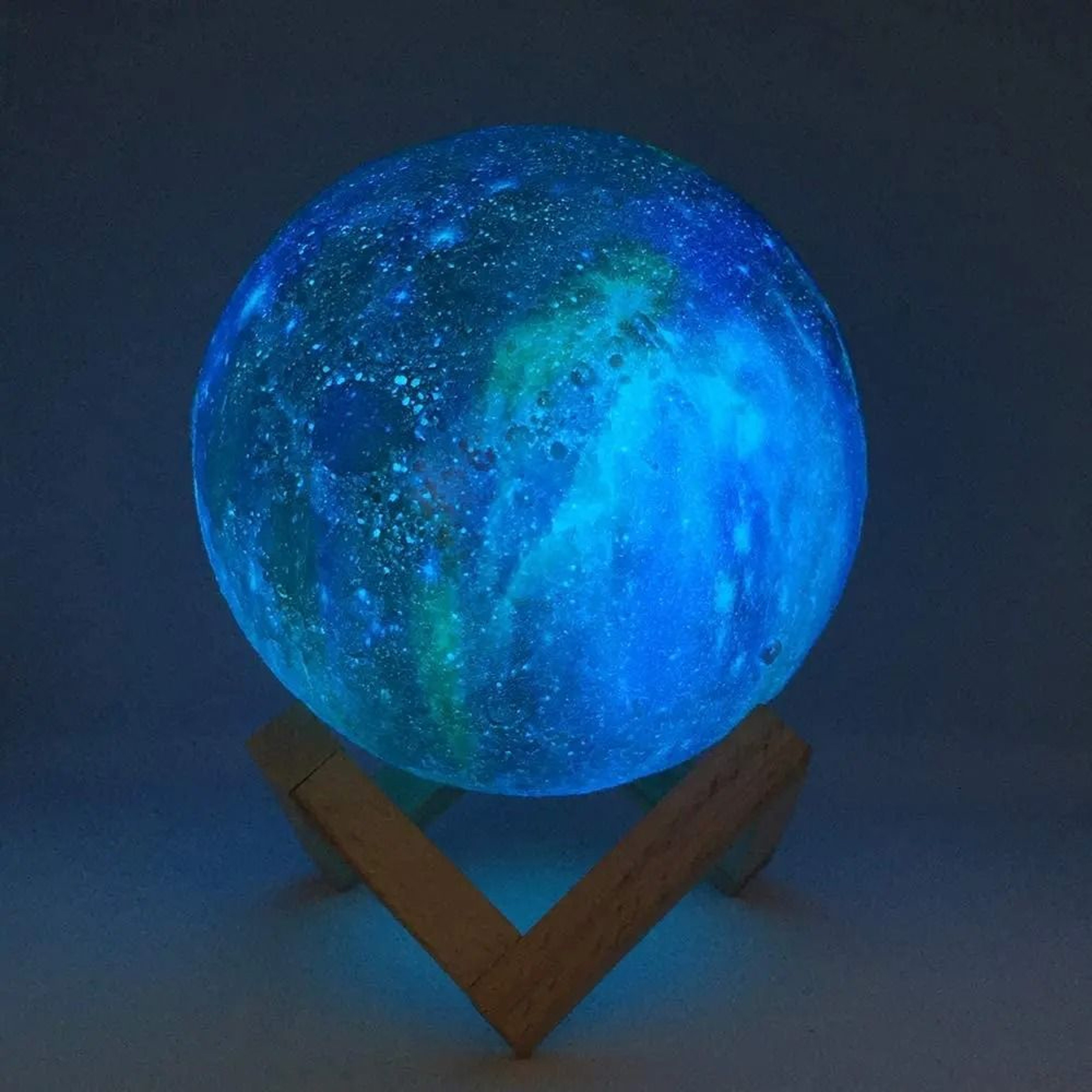 3D Printed Galaxy Moon Lamp  Kids Night Light 2
