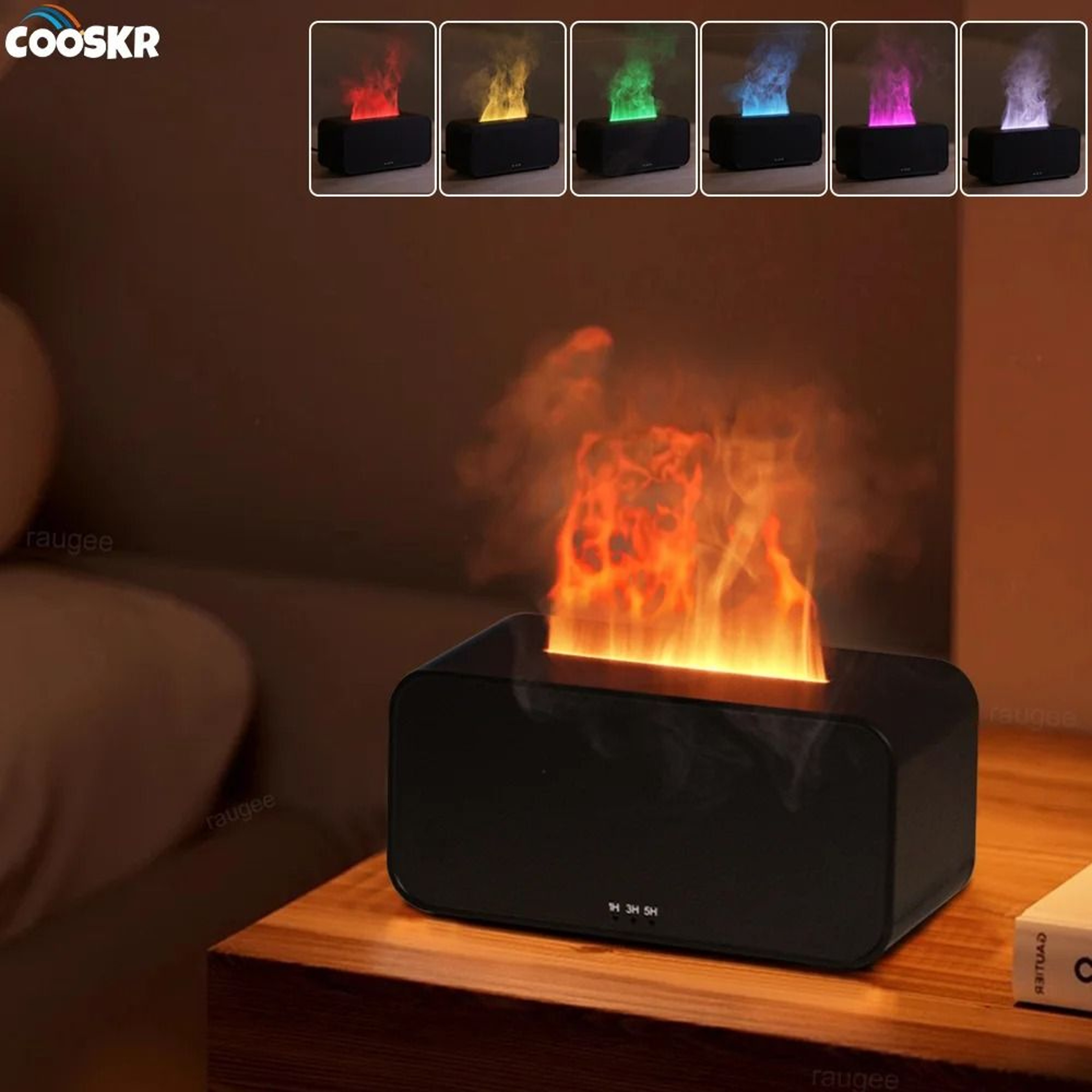 Mini Flame Air Aroma Humidifier  Diffuser 0