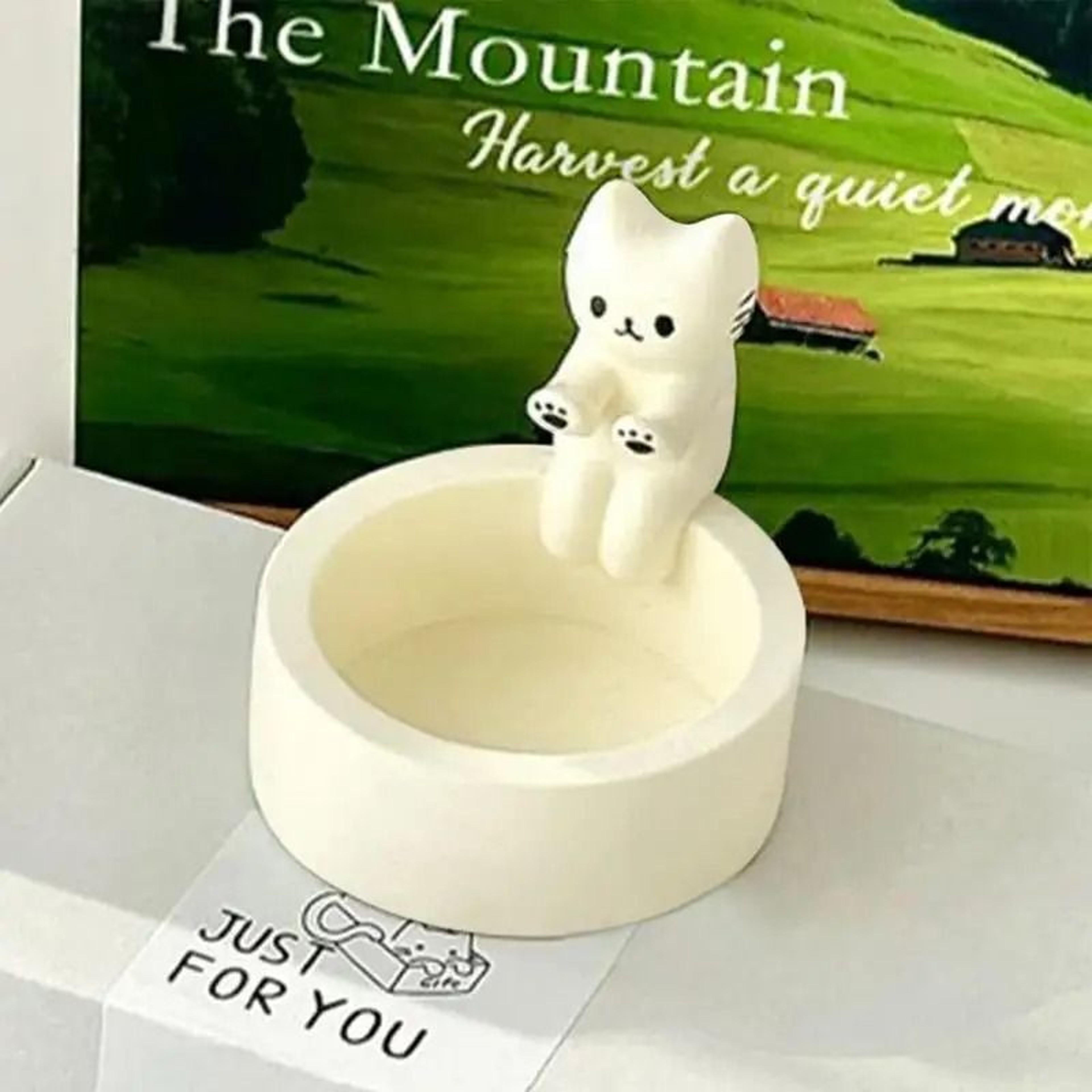 Kitten Warming Paws Candle Holder  Desktop Ornament 5