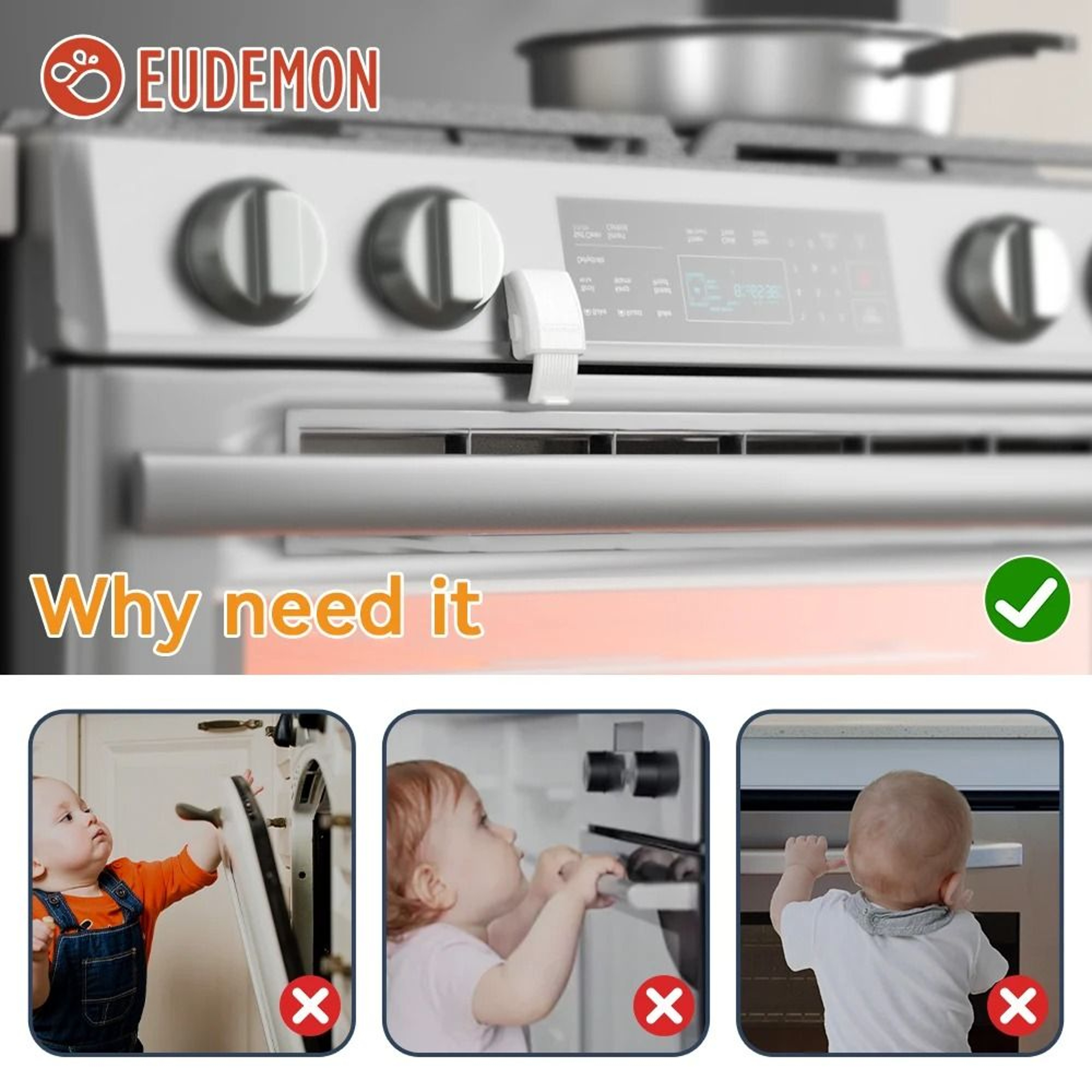 HighSecurity Oven Door Lock  Safety Stopper 3